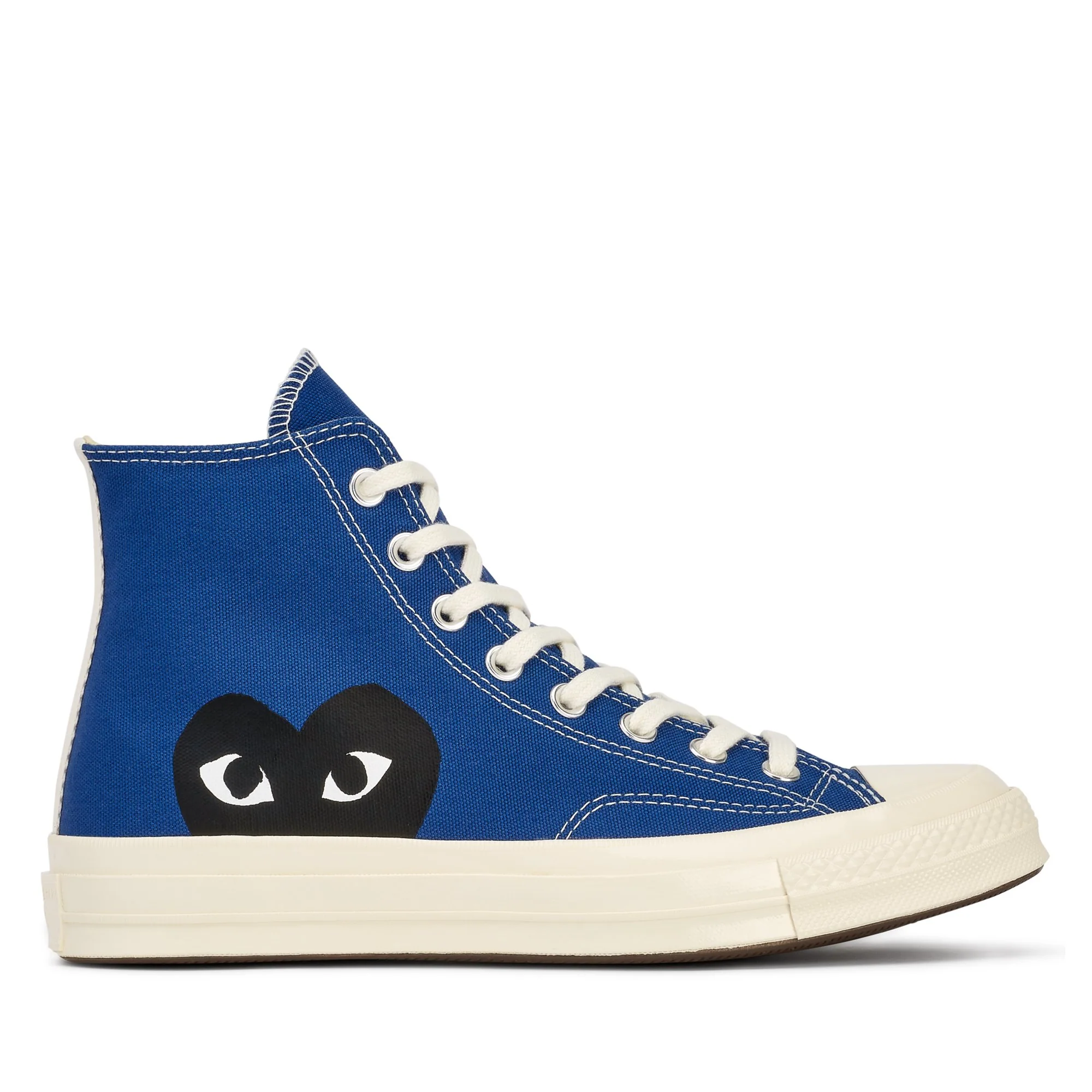 COMME DES GARCONS PLAY X CONVERSE ONE HEART HIGH blue ave anziehsachen
