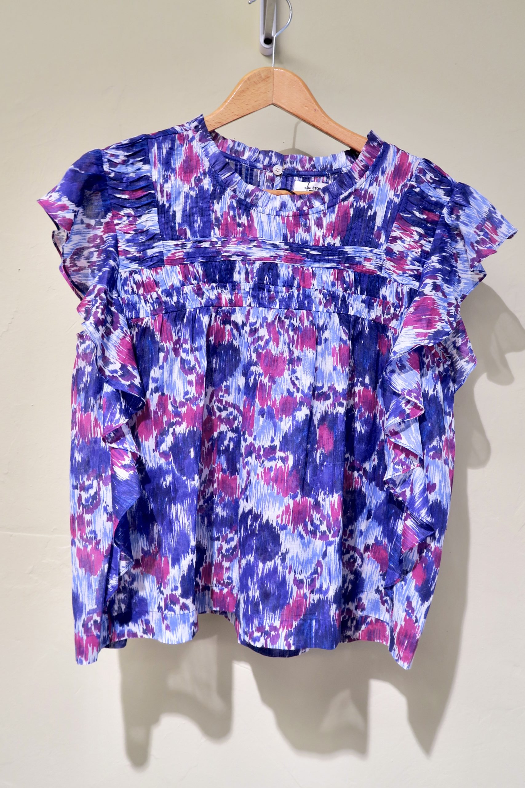 ISABEL MARANT ETOILE LAYONA TOP blue/lilac - ave>>anziehsachen
