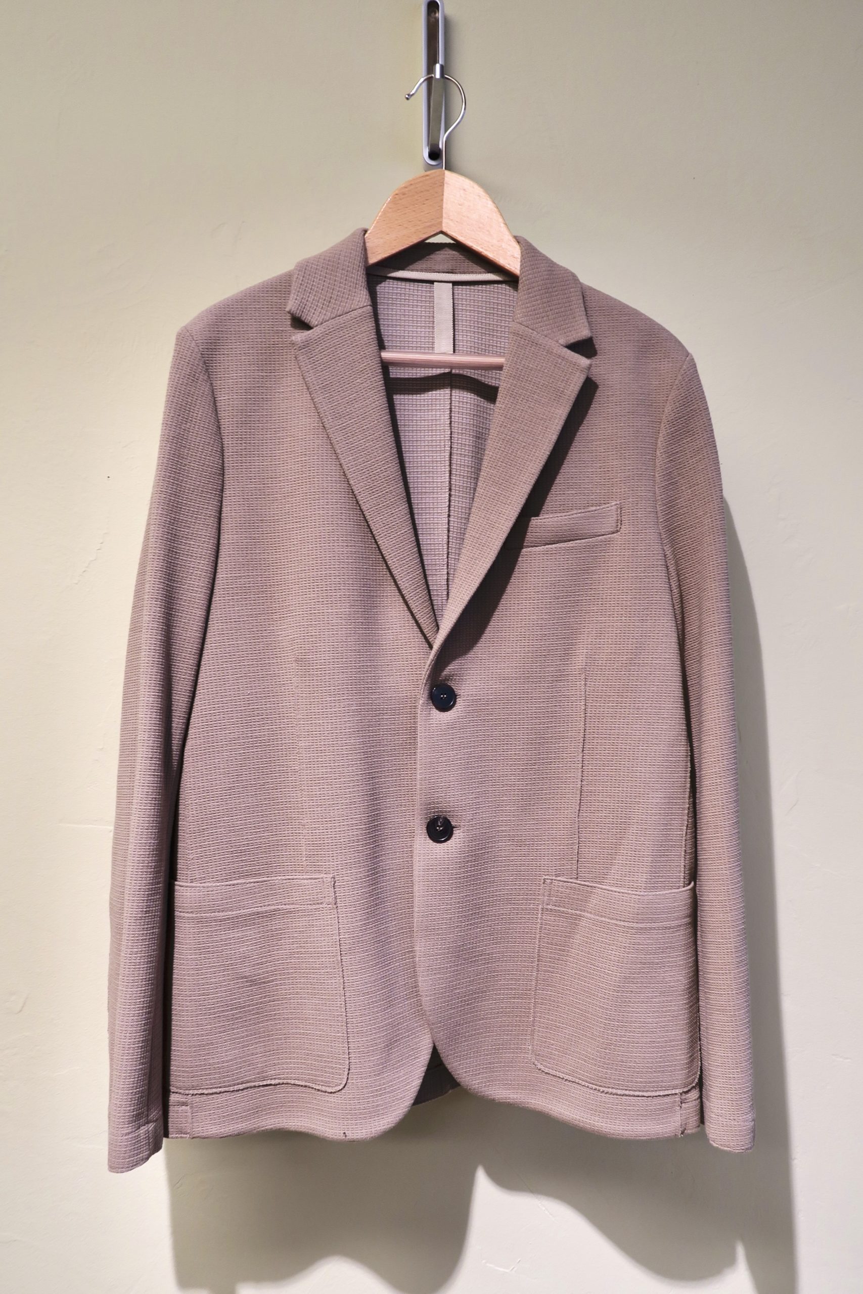 HARRIS WHARF LONDON BLAZER COTTON WAFFLE khaki - ave>>anziehsachen