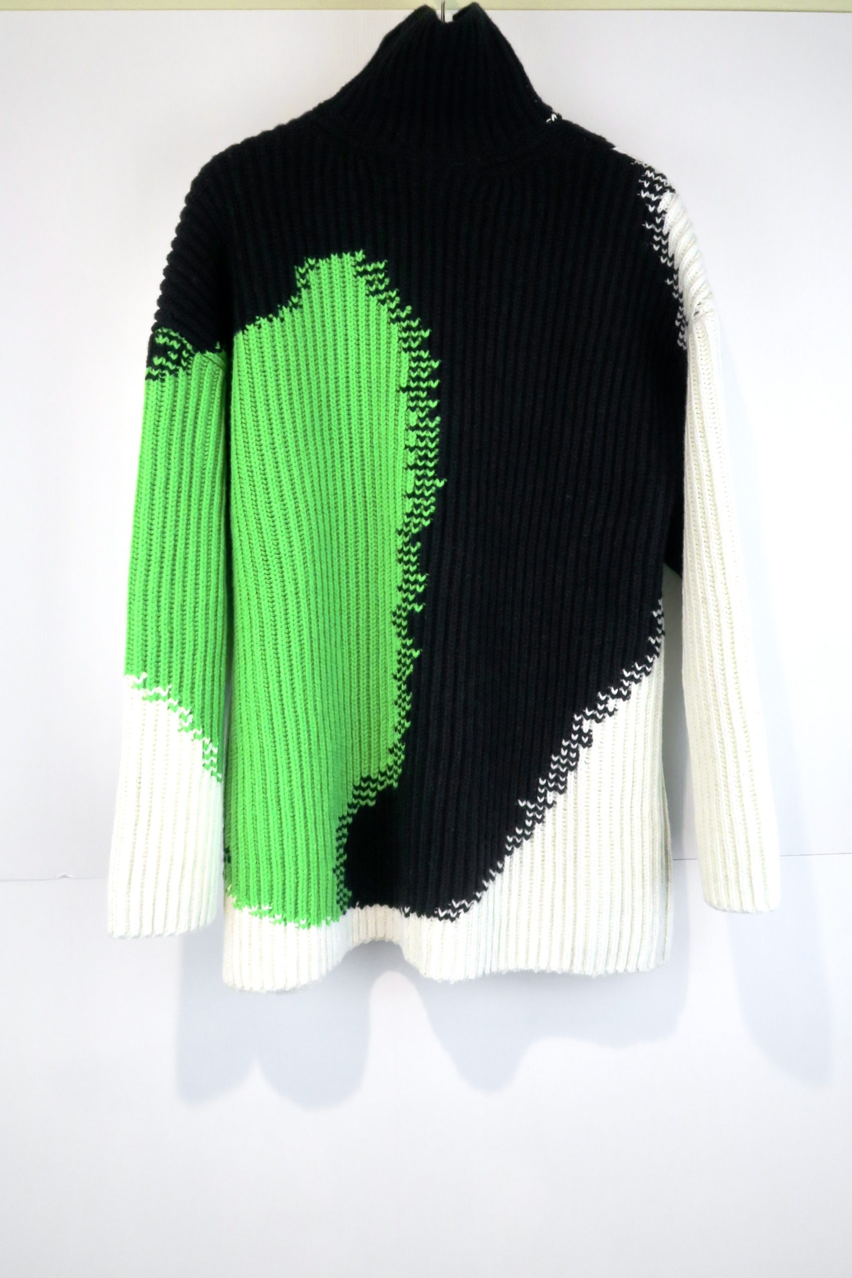 CHRISTIAN WIJNANTS KALENI OVERSIZED INTARSIA STITCH SWEATER gras - ave ...