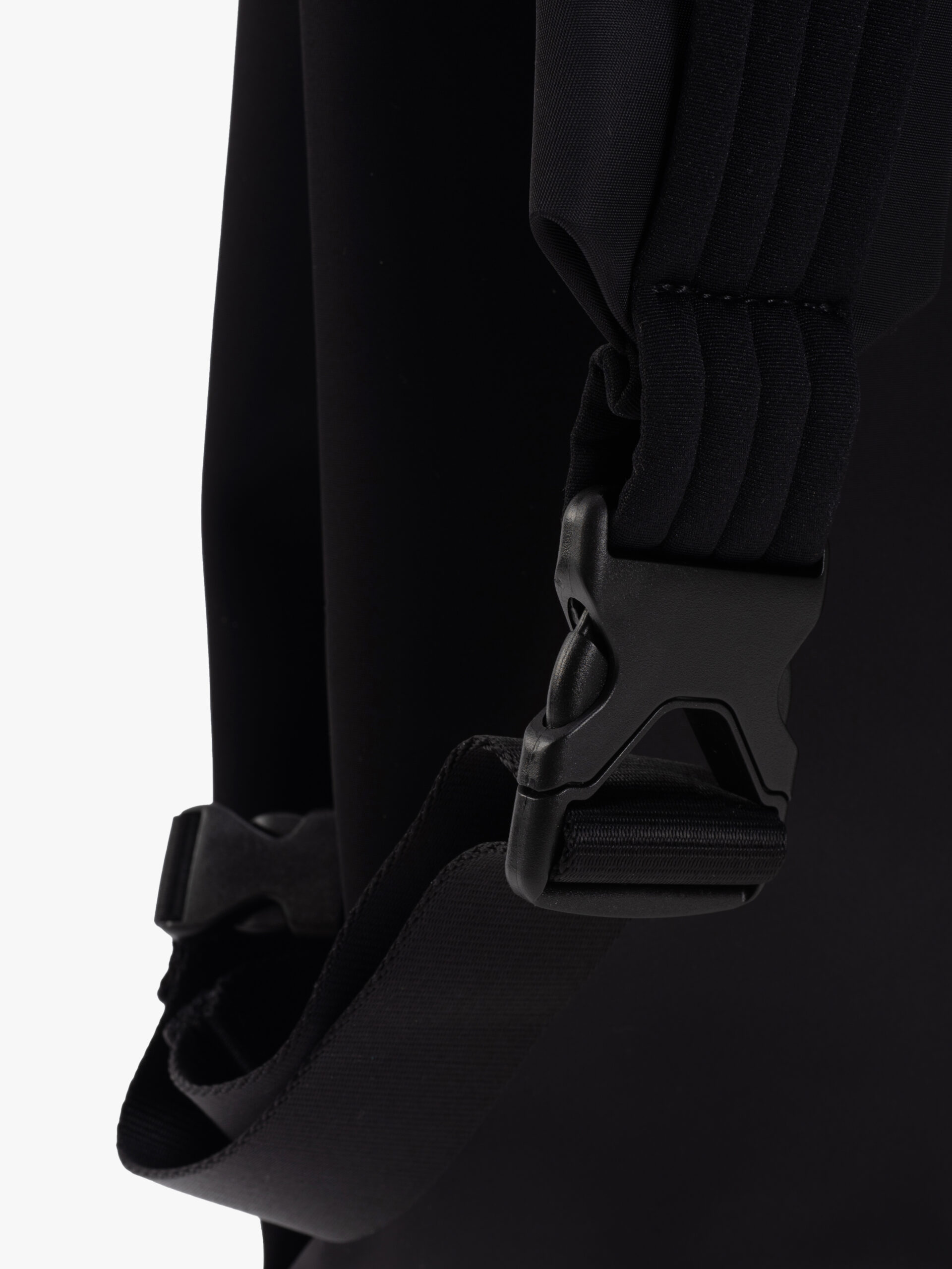 Sleek black backpack online