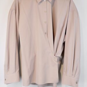 LEMAIRE SRAIGHT COLLAR TWISTED SHIRT violet ice - 34