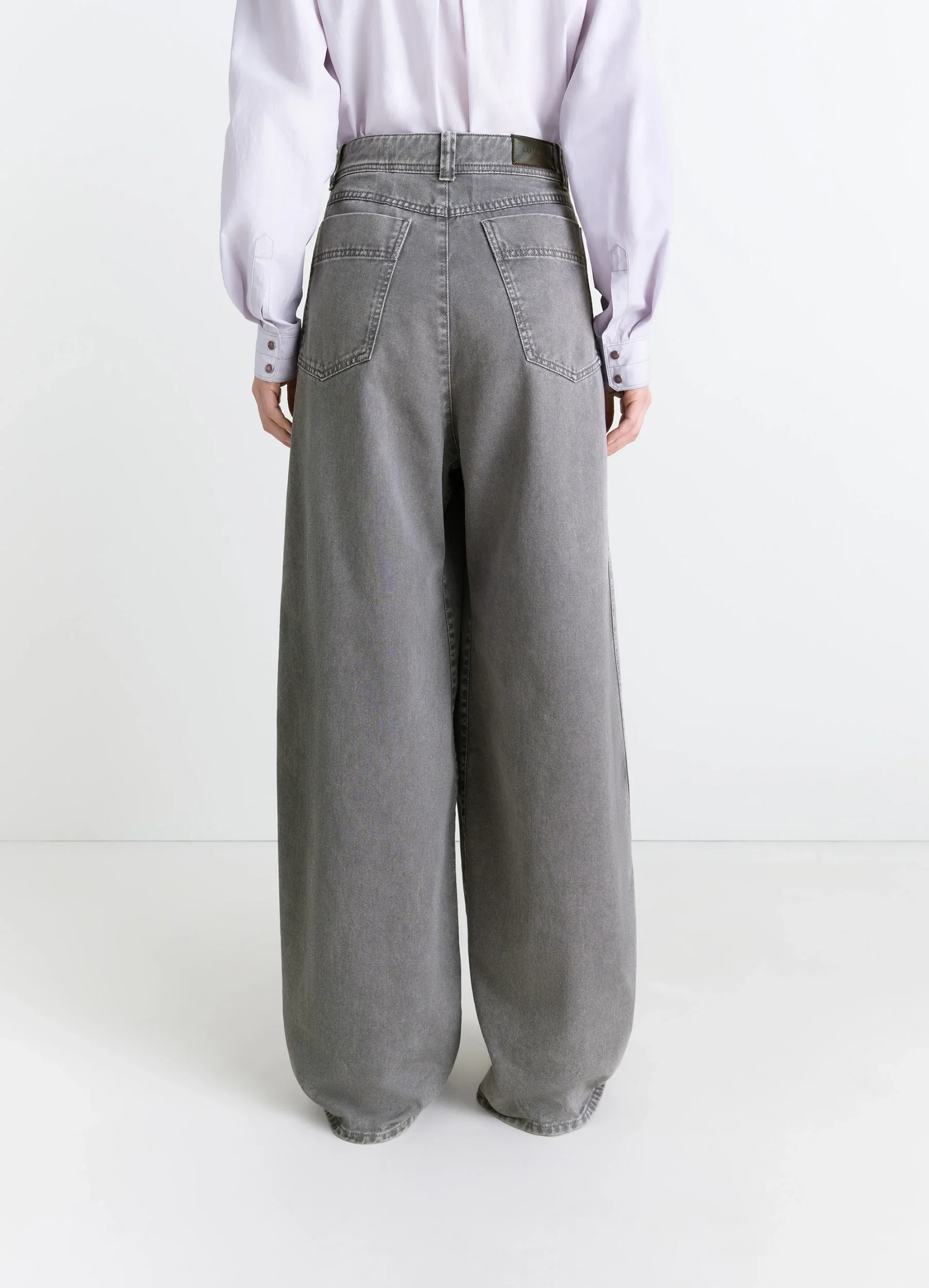 LEMAIRE LARGE PANTS heather – Bild 4