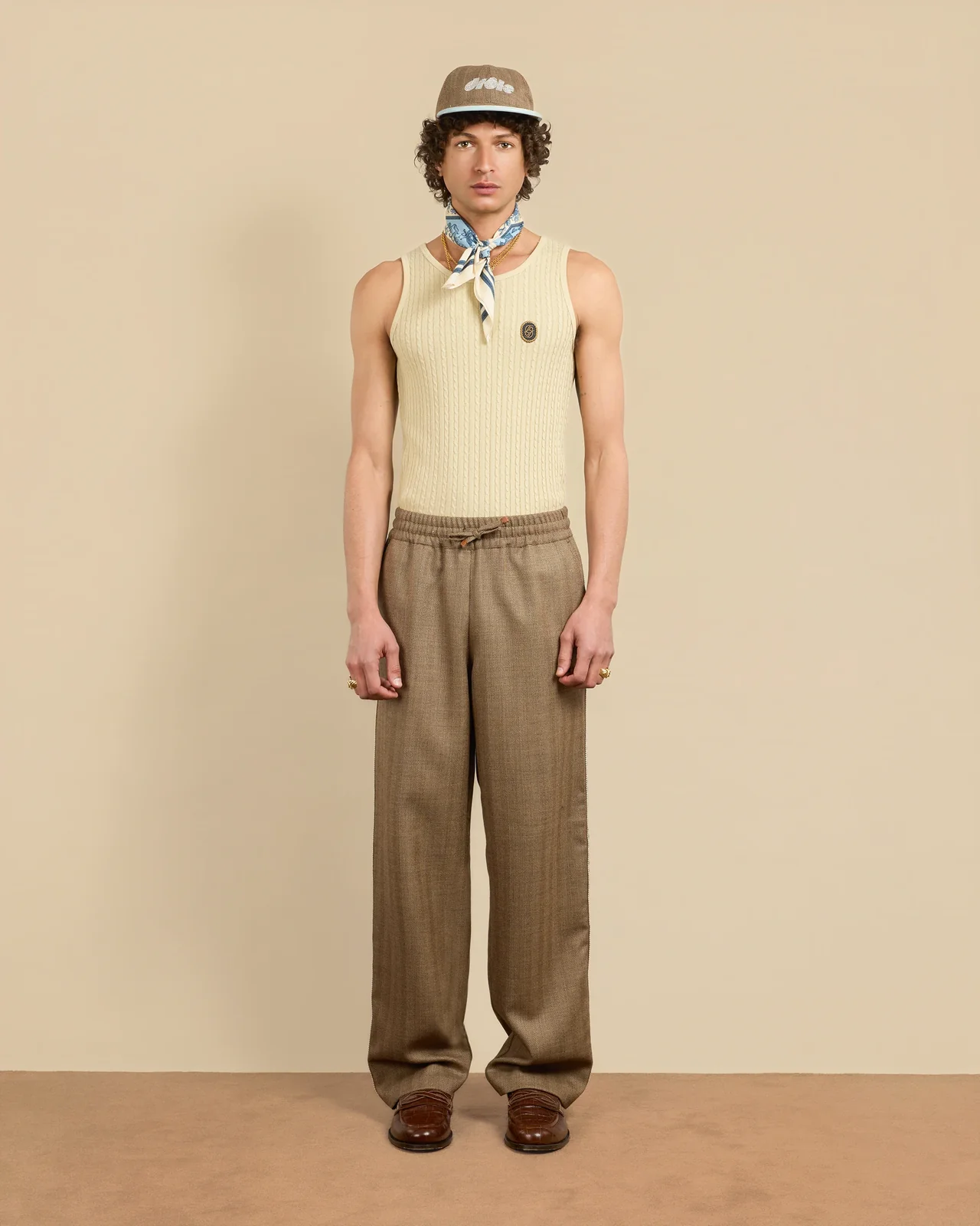 DRÔLE DE MONSIEUR LE PANTALON CHEVRON brown – Bild 2