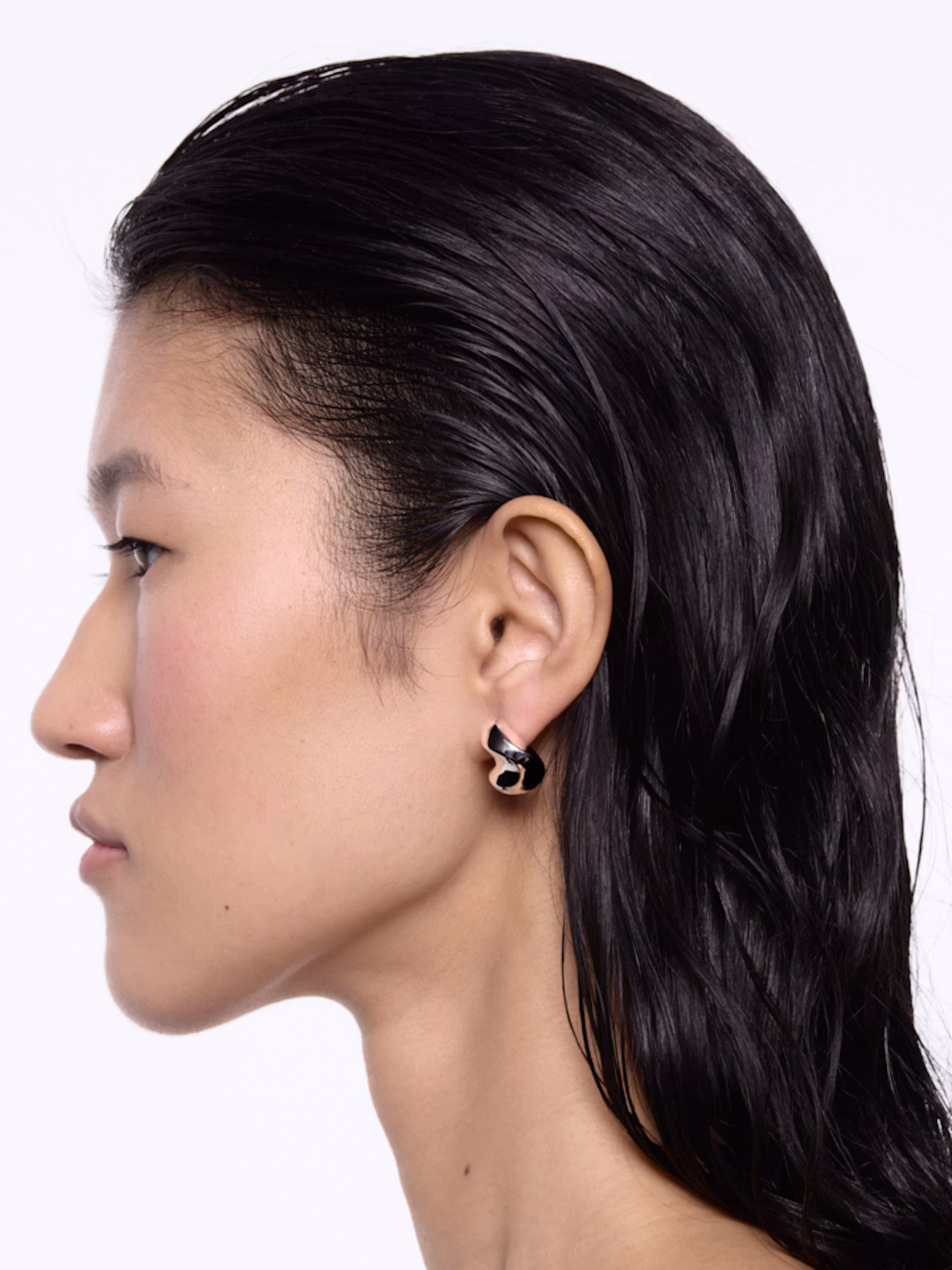 MARIA BLACK SADDLE EARRING RIGHT silver - Image 5