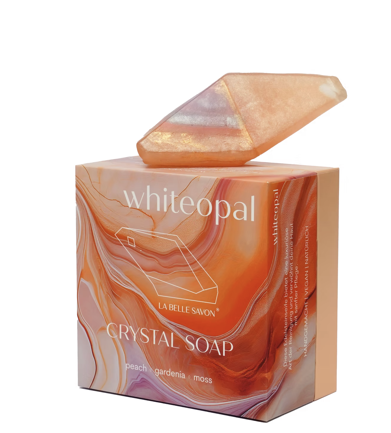 LA BELLE SAVON GEMSTONE SOAP WHITE OPAL – Bild 2