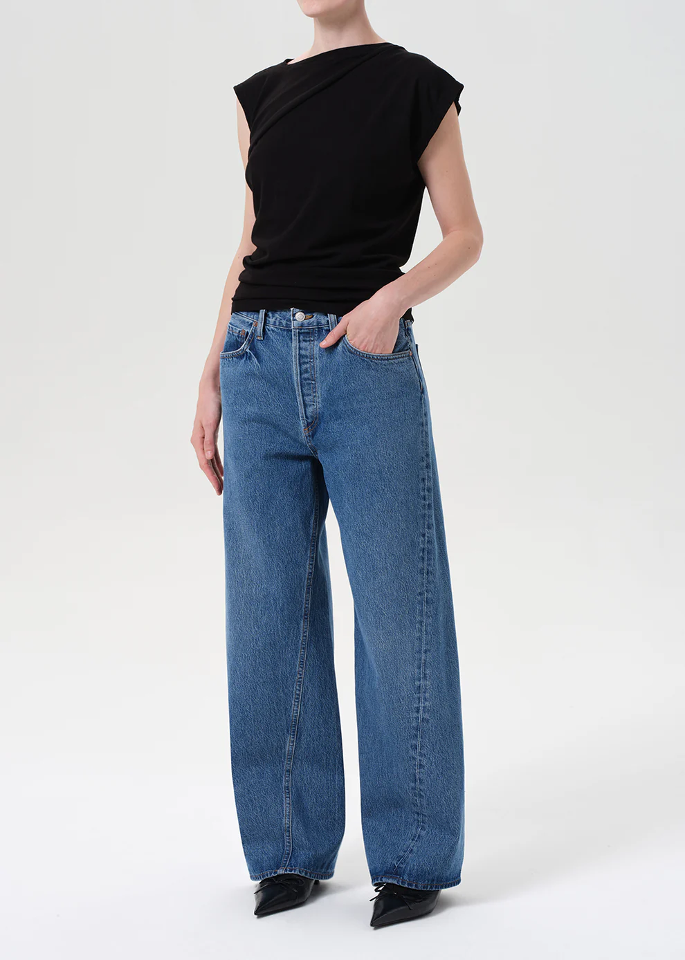 AGOLDE BETH TEE black – Bild 2