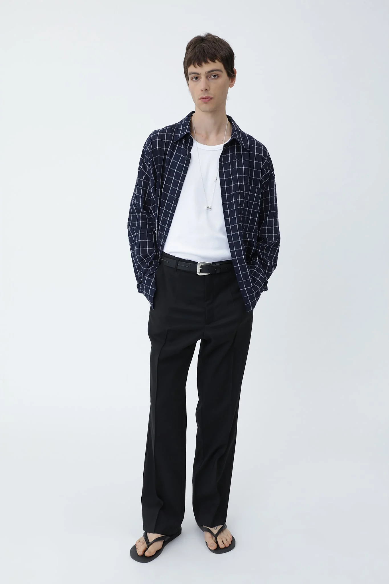 WON HUNDRED MAZA CHECK SHIRT navy – Bild 5