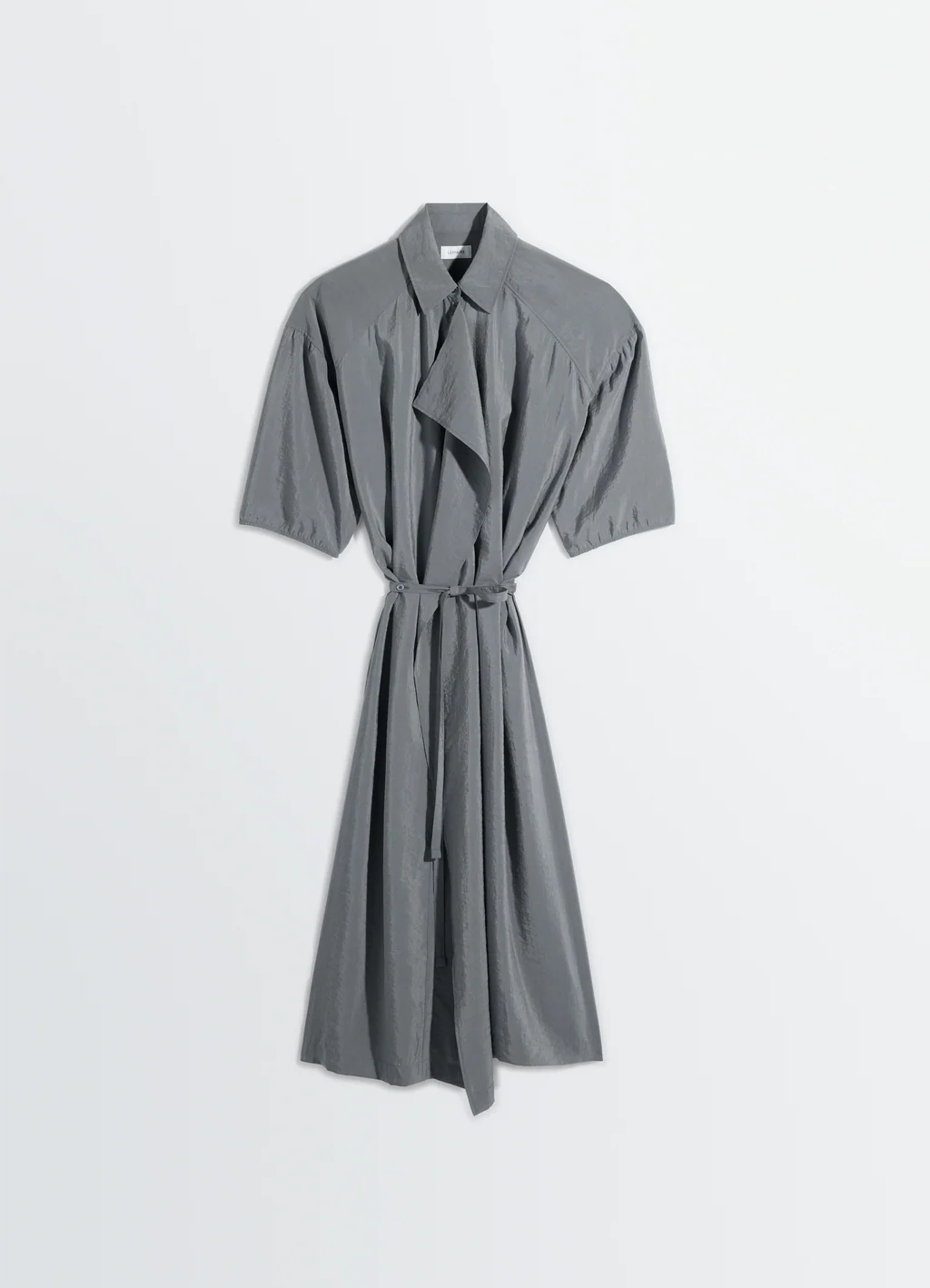 LEMAIRE ASYMMETRICAL SHIRT DRESS aluminium – Bild 2
