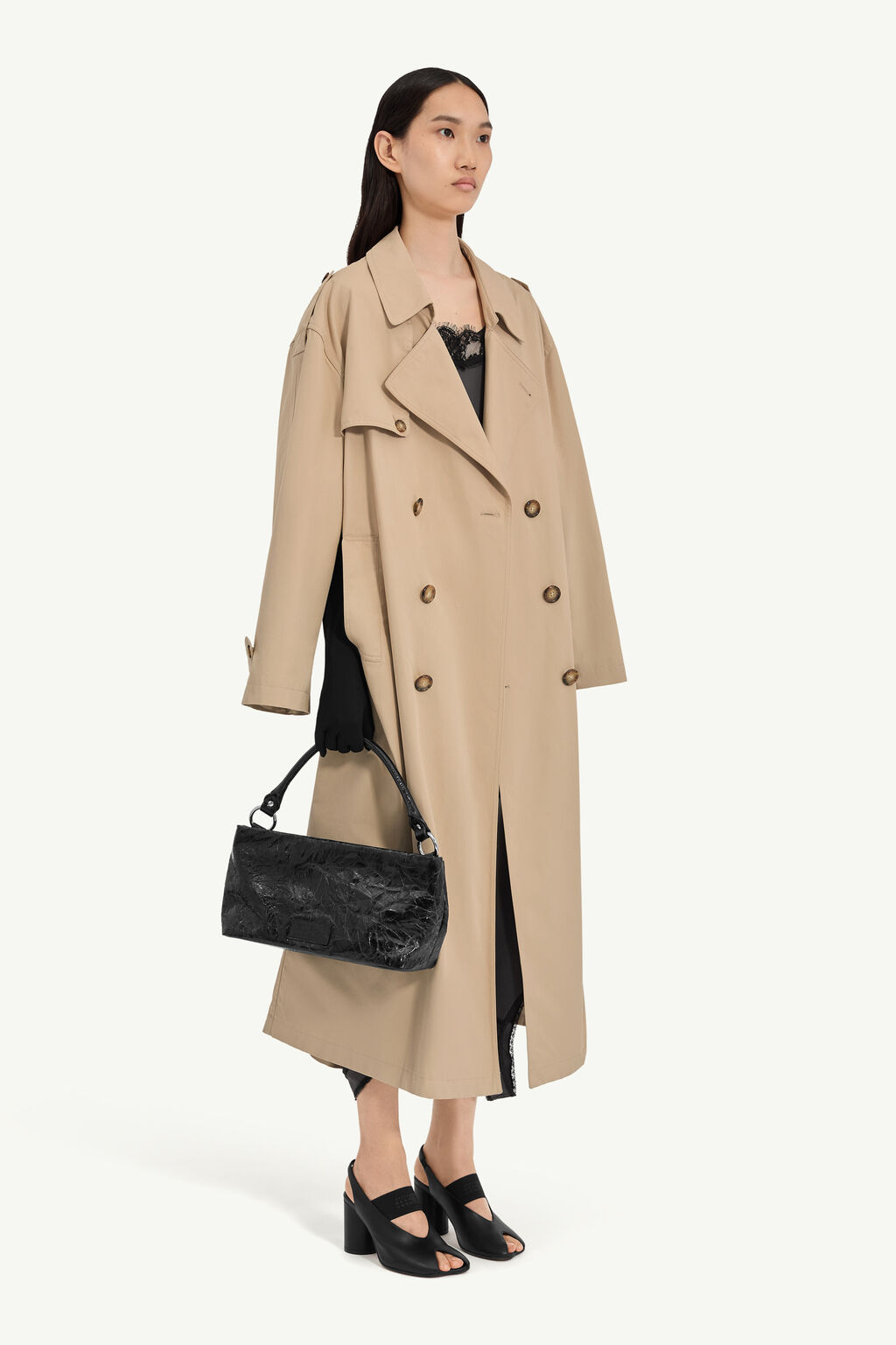 MM6 MAISON MARGIELA S52AH0084 TRENCHCOAT beige – Bild 3