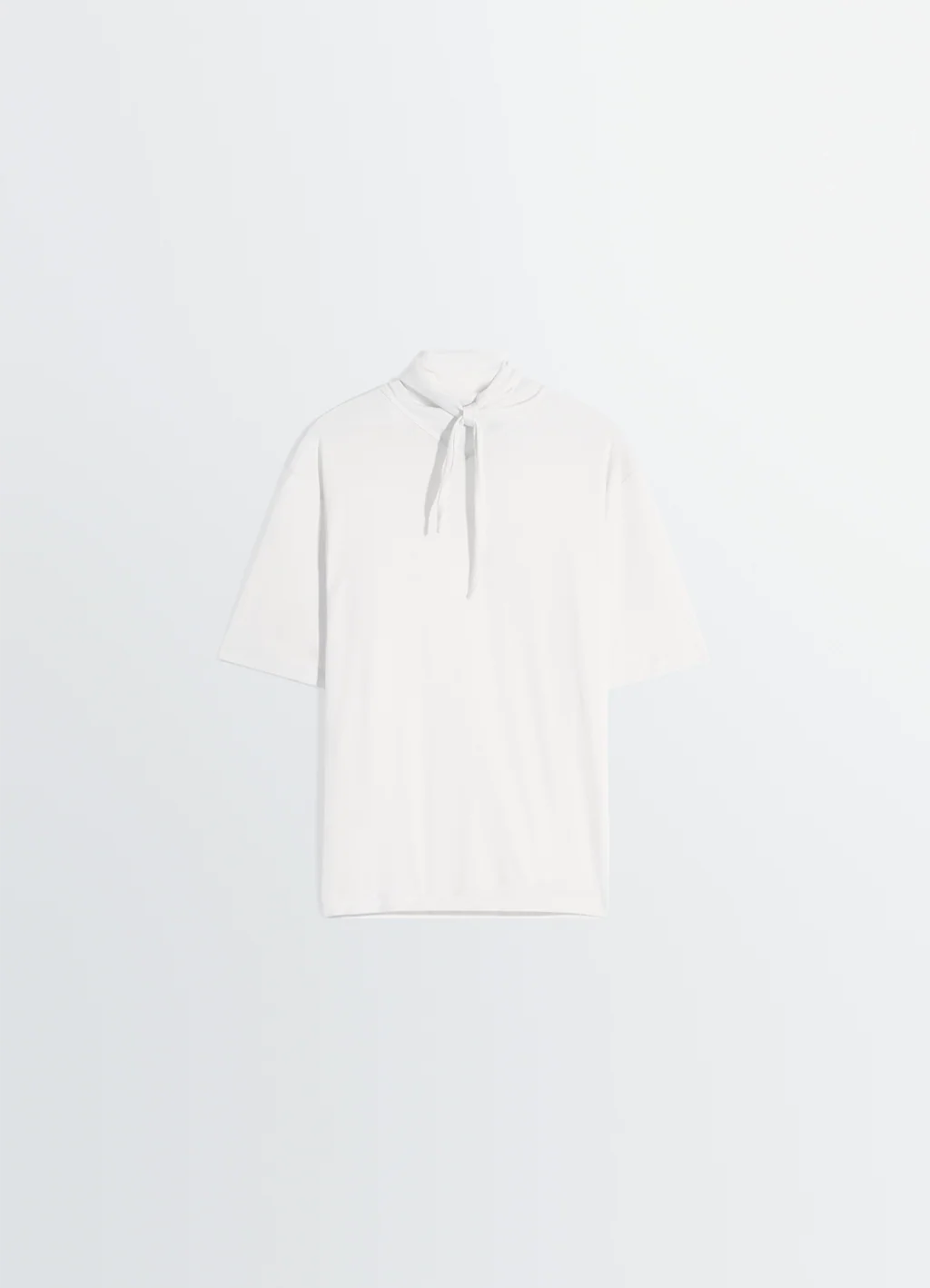 LEMAIRE T-SHIRT WITH FOULARD light cream – Bild 2