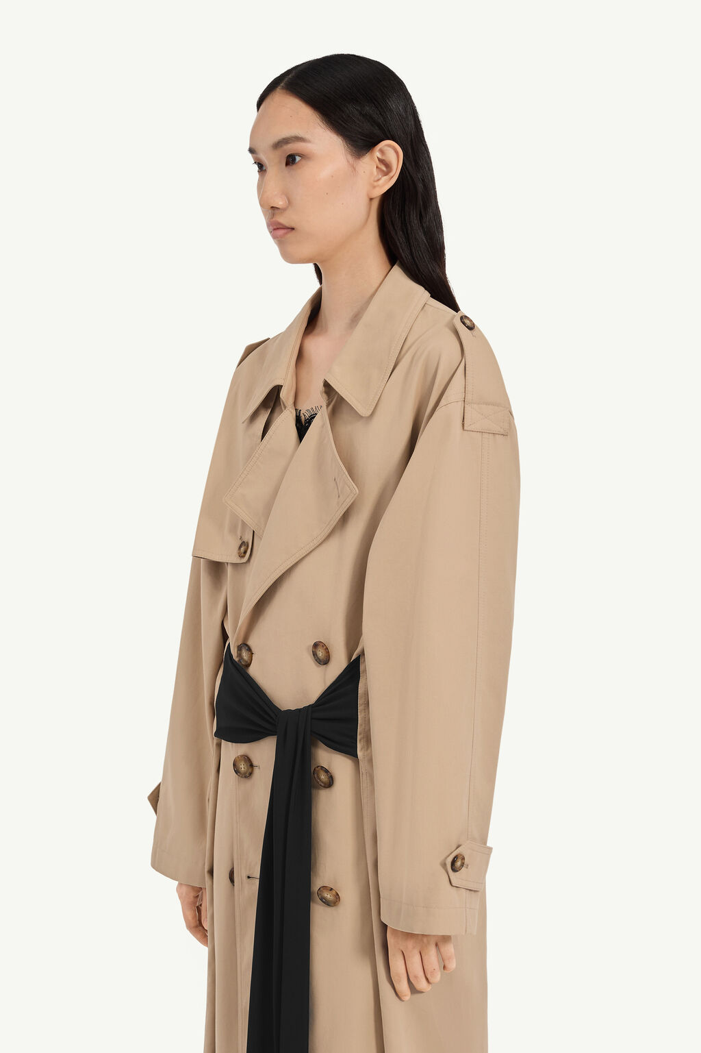 MM6 MAISON MARGIELA S52AH0084 TRENCHCOAT beige – Bild 4