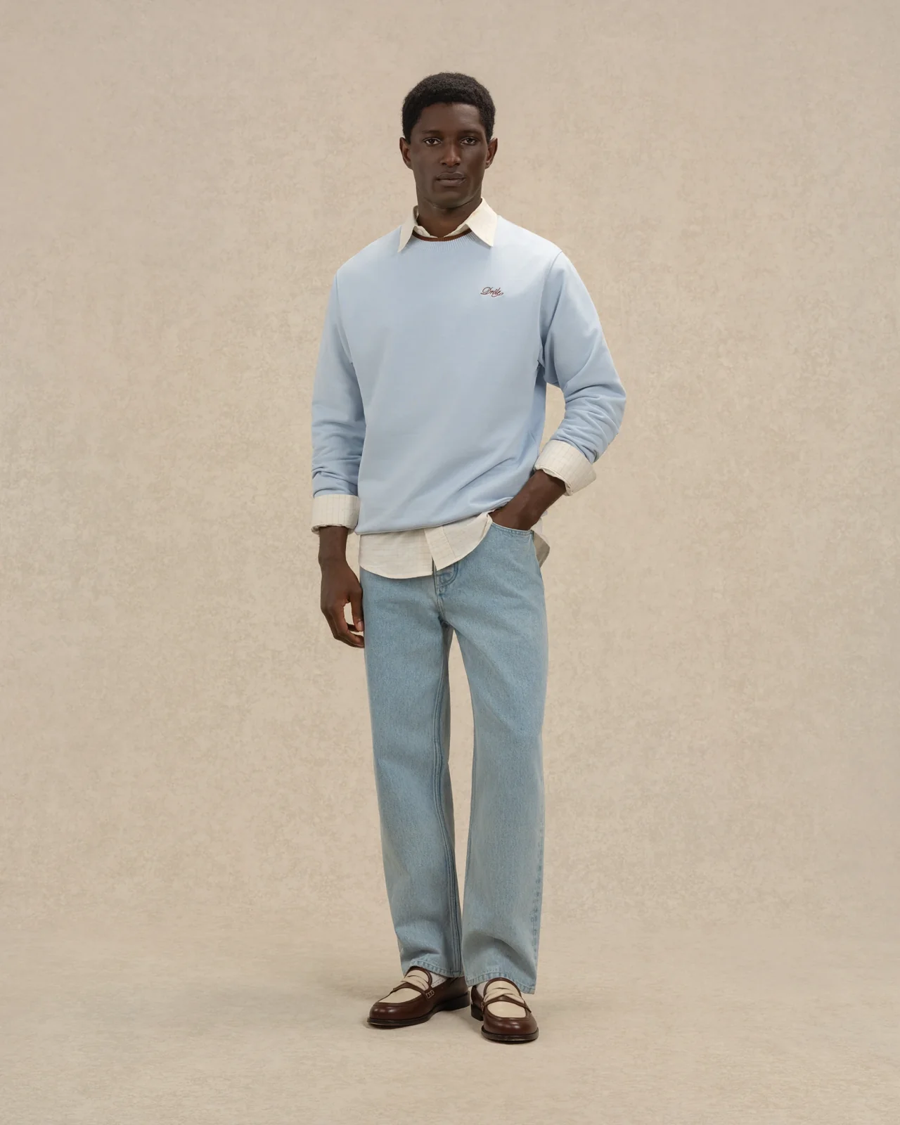 DRÔLE DE MONSIEUR SWEATSHIRT DRÔLE light blue – Bild 4