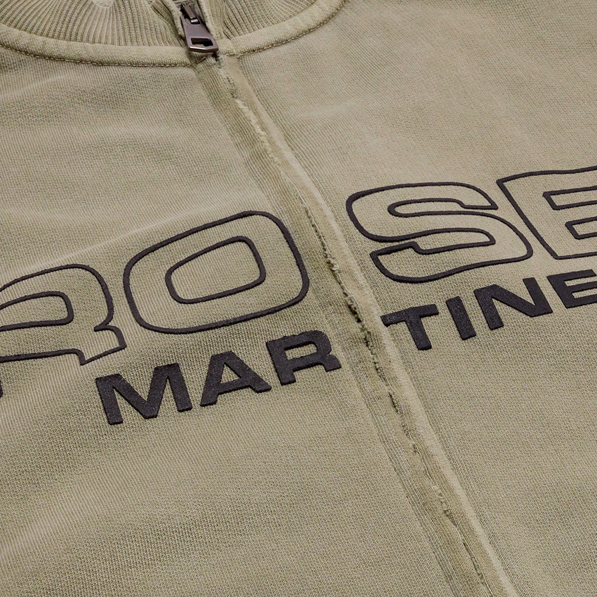 MARTINE ROSE ZIP UP CREW green // SOLD OUT – Bild 3