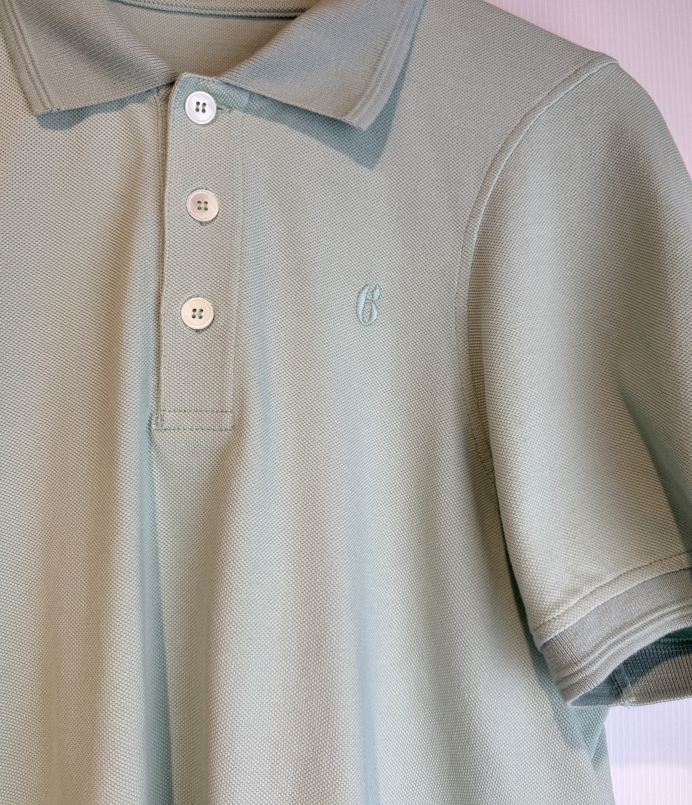 MM6 MAISON MARGIELA S62GL0034 POLO-SHIRT mint – Bild 2