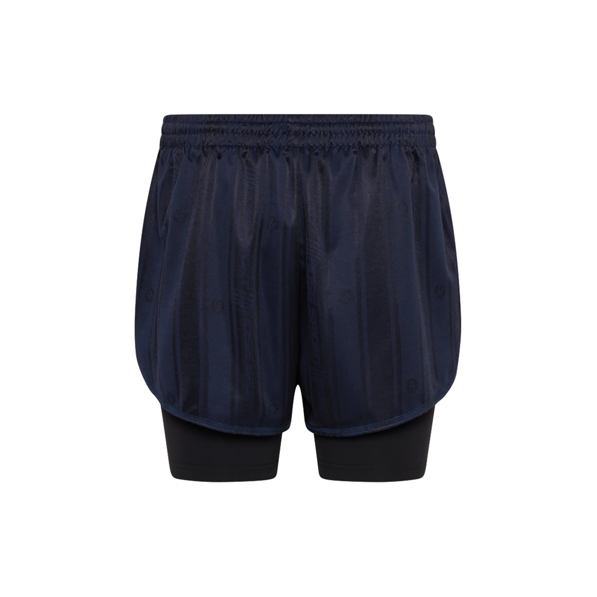 MARTINE ROSE DOUBLE FOOTBALL SHORT blue // SOLD OUT – Bild 3