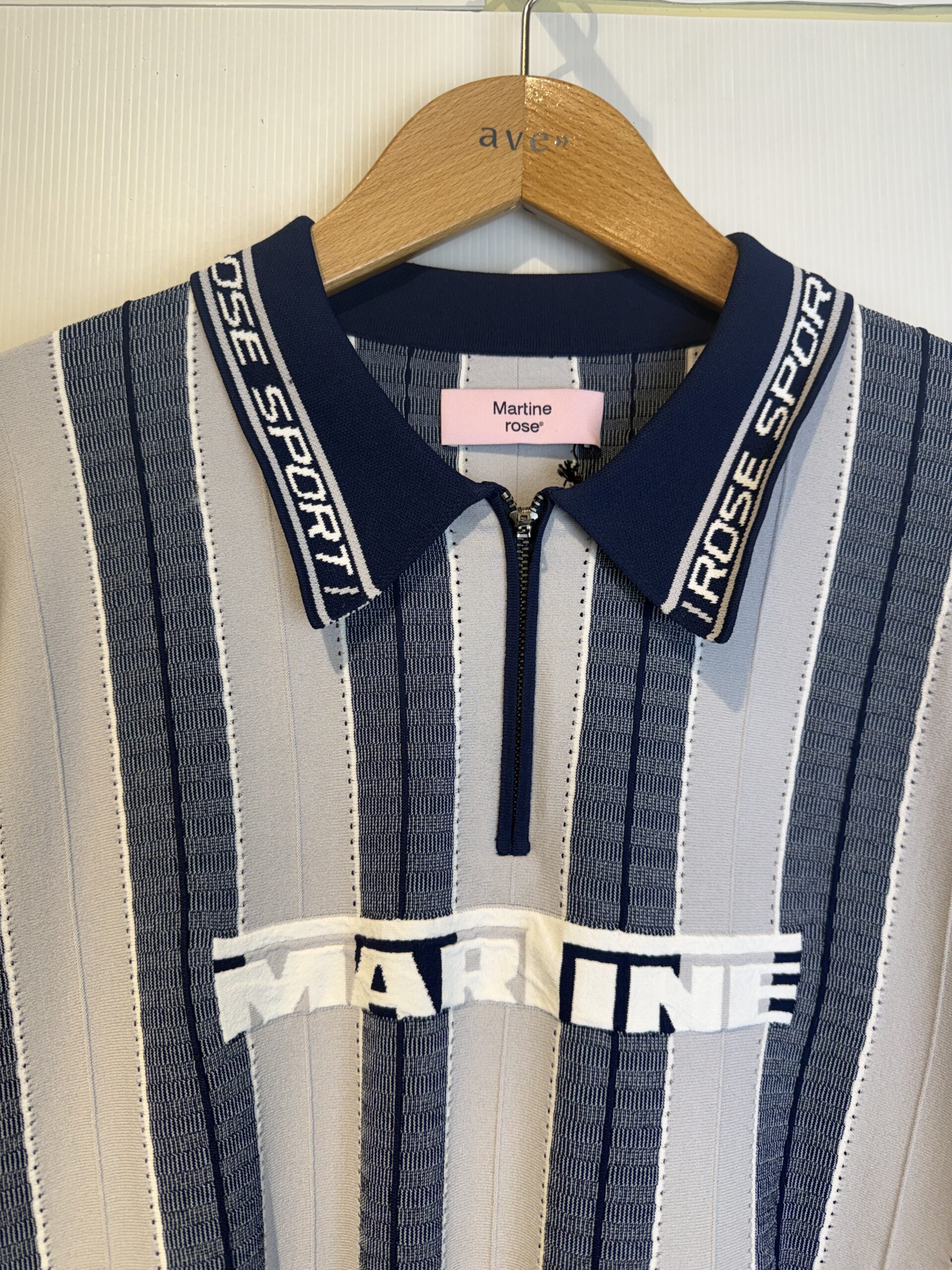 MARTINE ROSE LOGO POLO blue – Bild 2