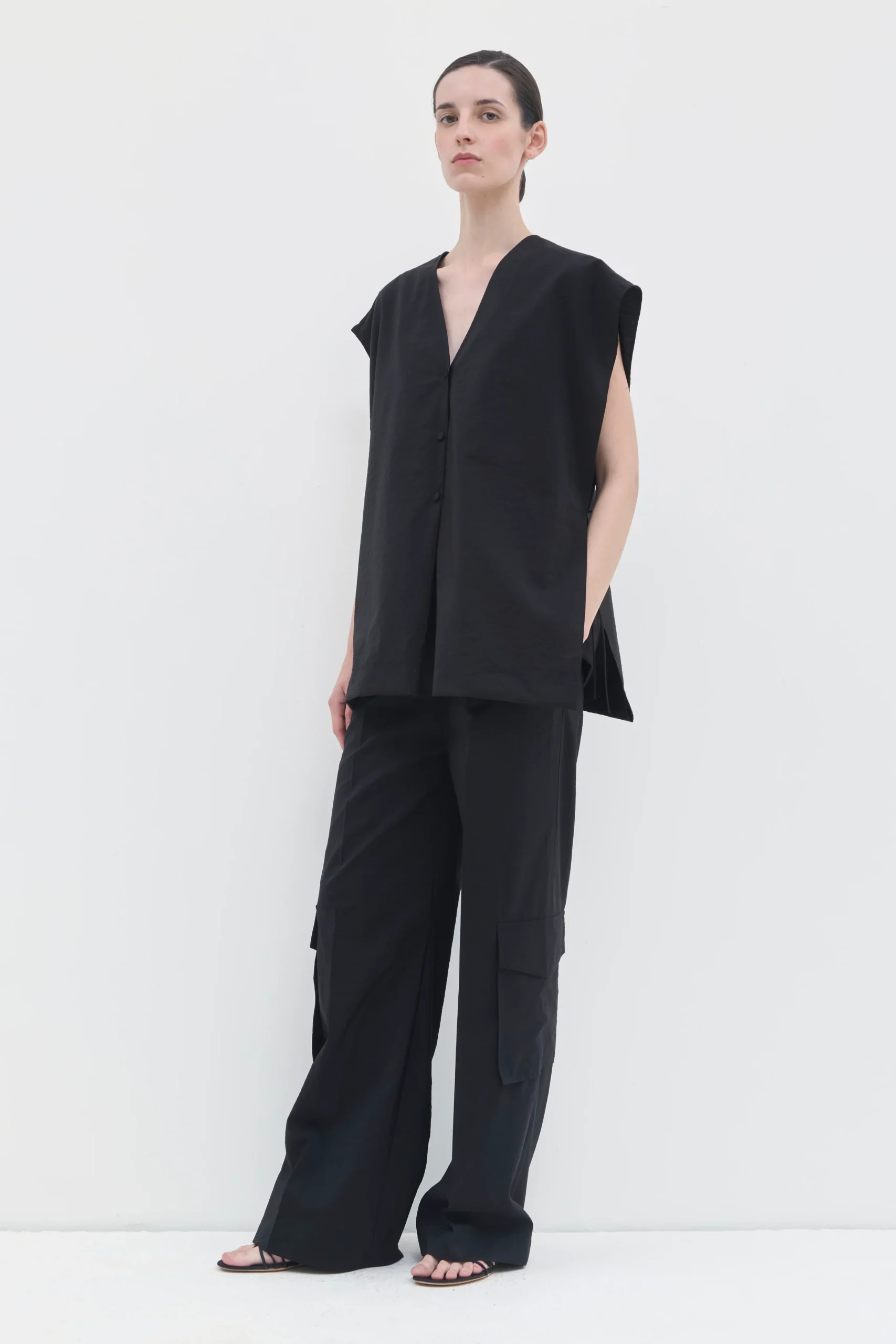 CHRISTIAN WIJNANTS TIPINI WOOL TOP black – Bild 5
