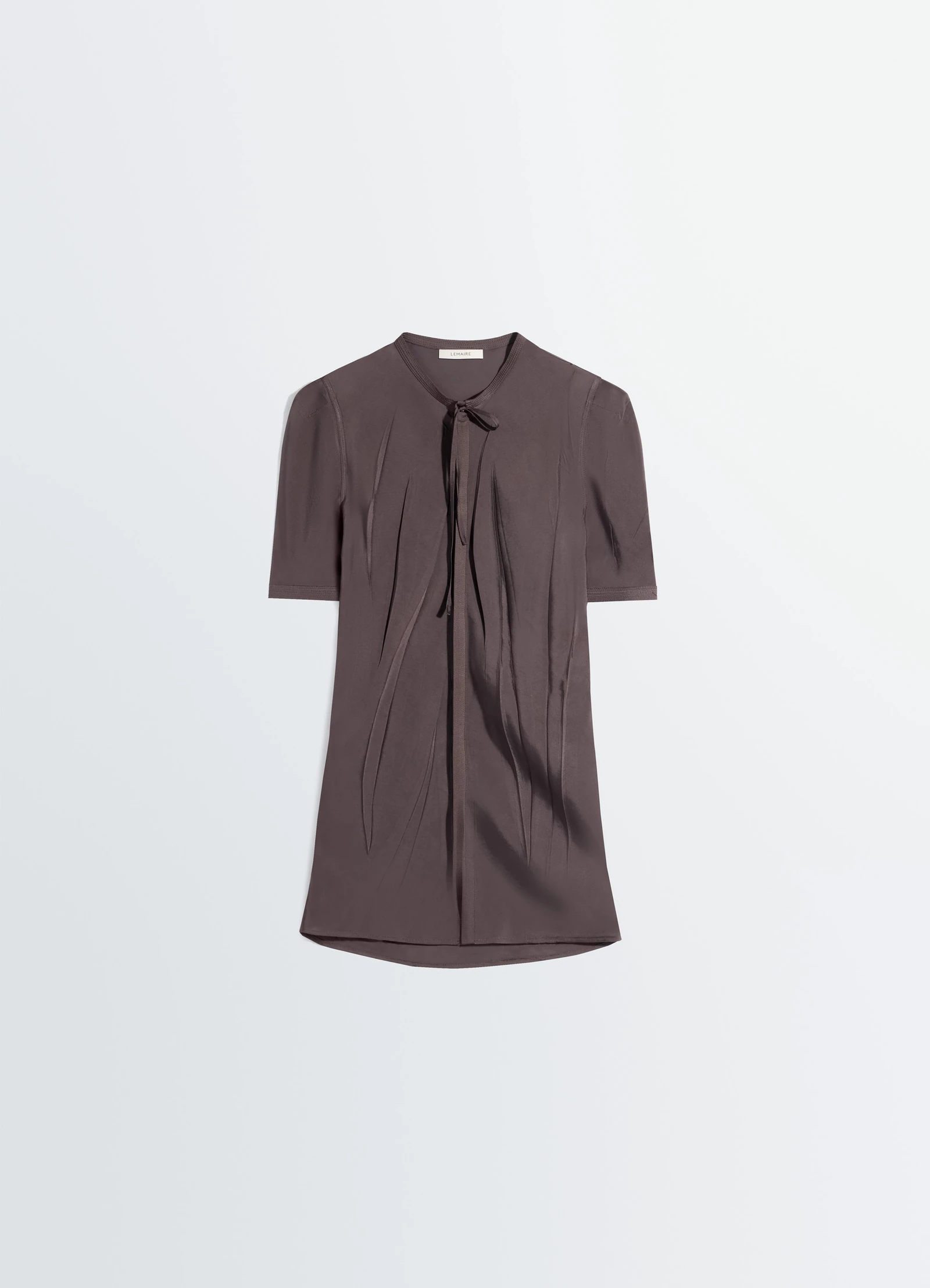 LEMAIRE CREASED FITTED SHIRT glossy brown // SOLD OUT – Bild 2
