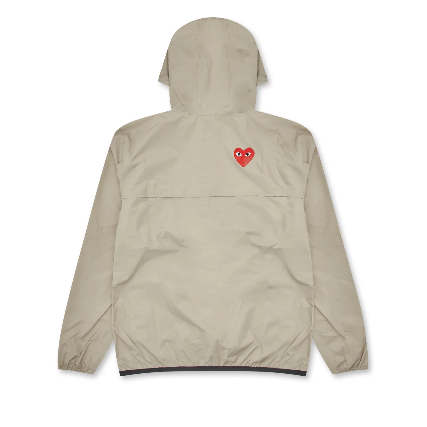 COMME DES GARÇONS PLAY X K-WAY UNISEX JACKET beige – Bild 2