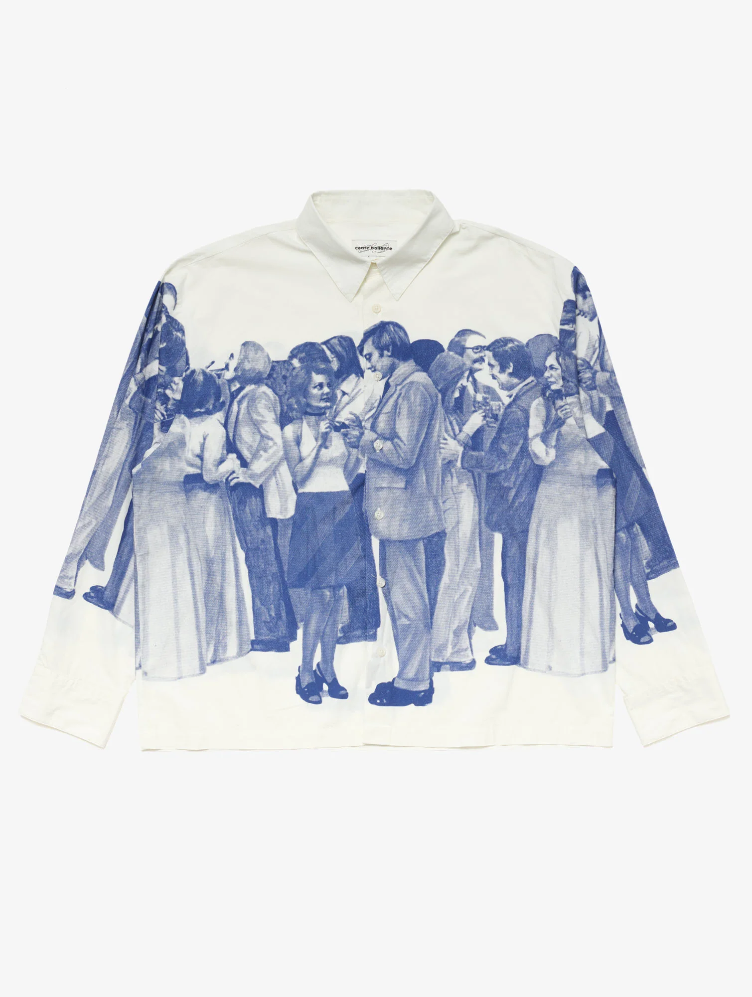 CARNE BOLLENTE SHIRT HOW I MET YOUR FATHER white/ blue – Bild 2