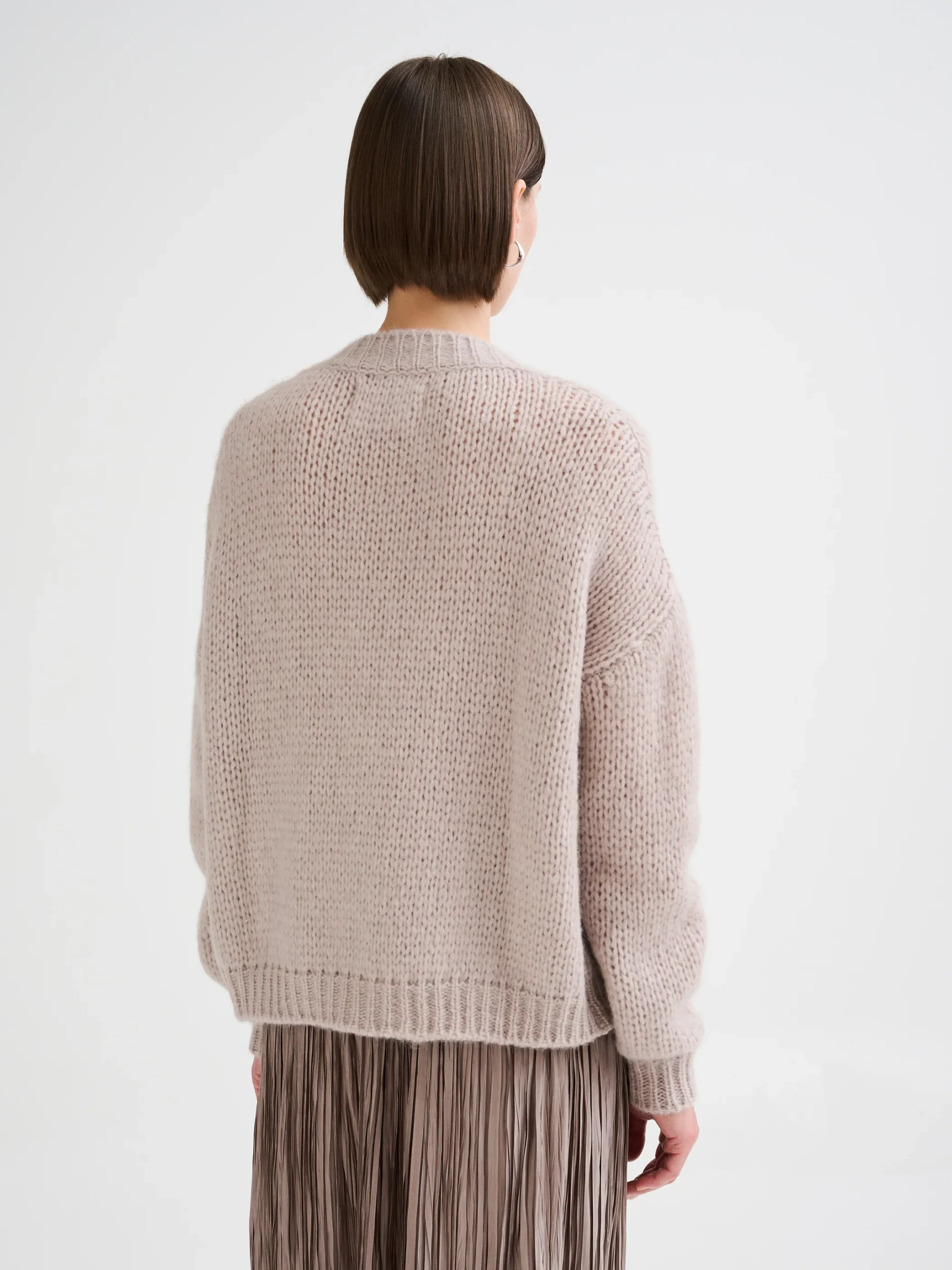 ROBERTO COLLINA KNITTED CARDIGAN stucco – Bild 5