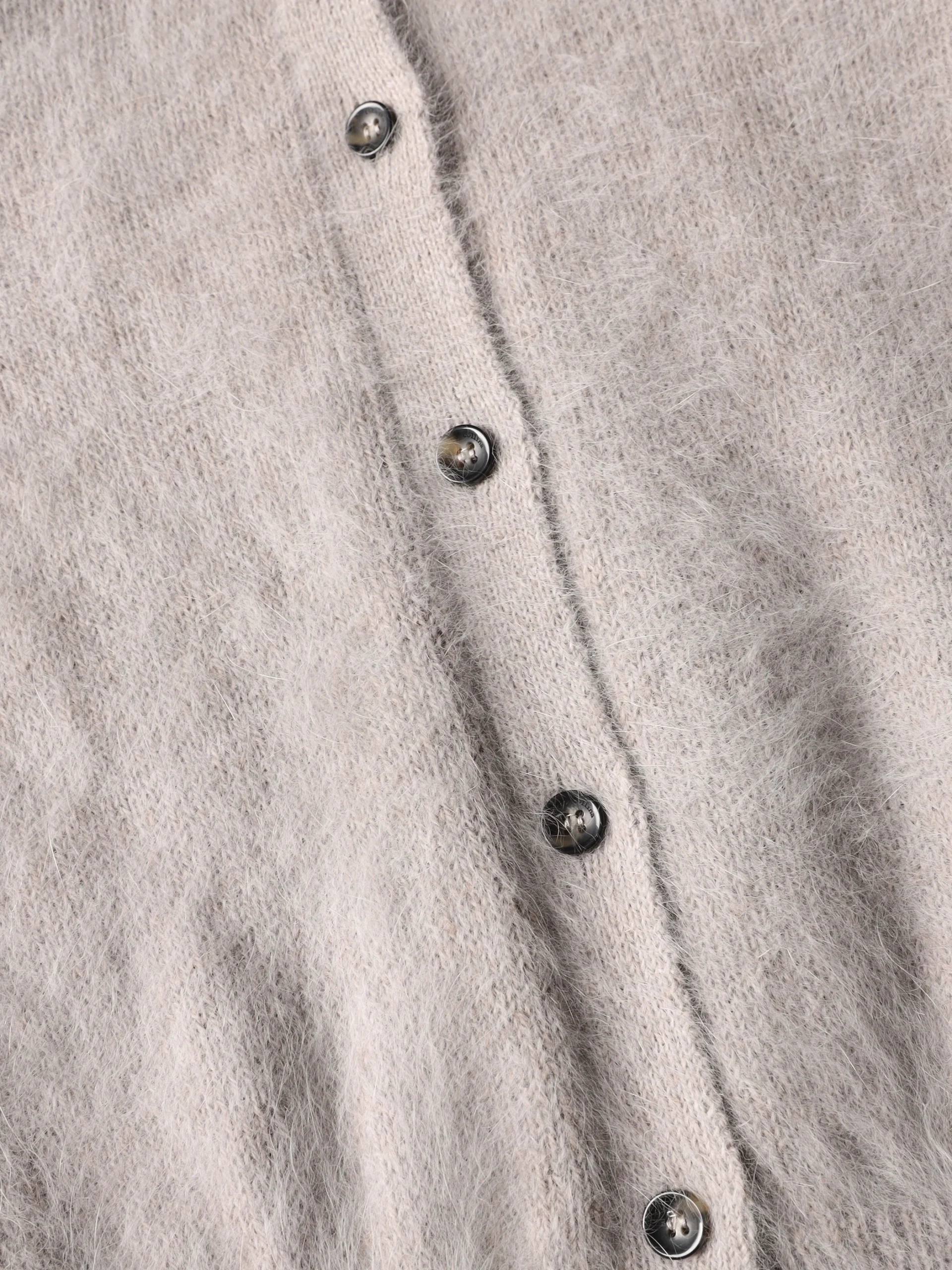 ROBERTO COLLINA KNITTED CARDIGAN taupe – Bild 6