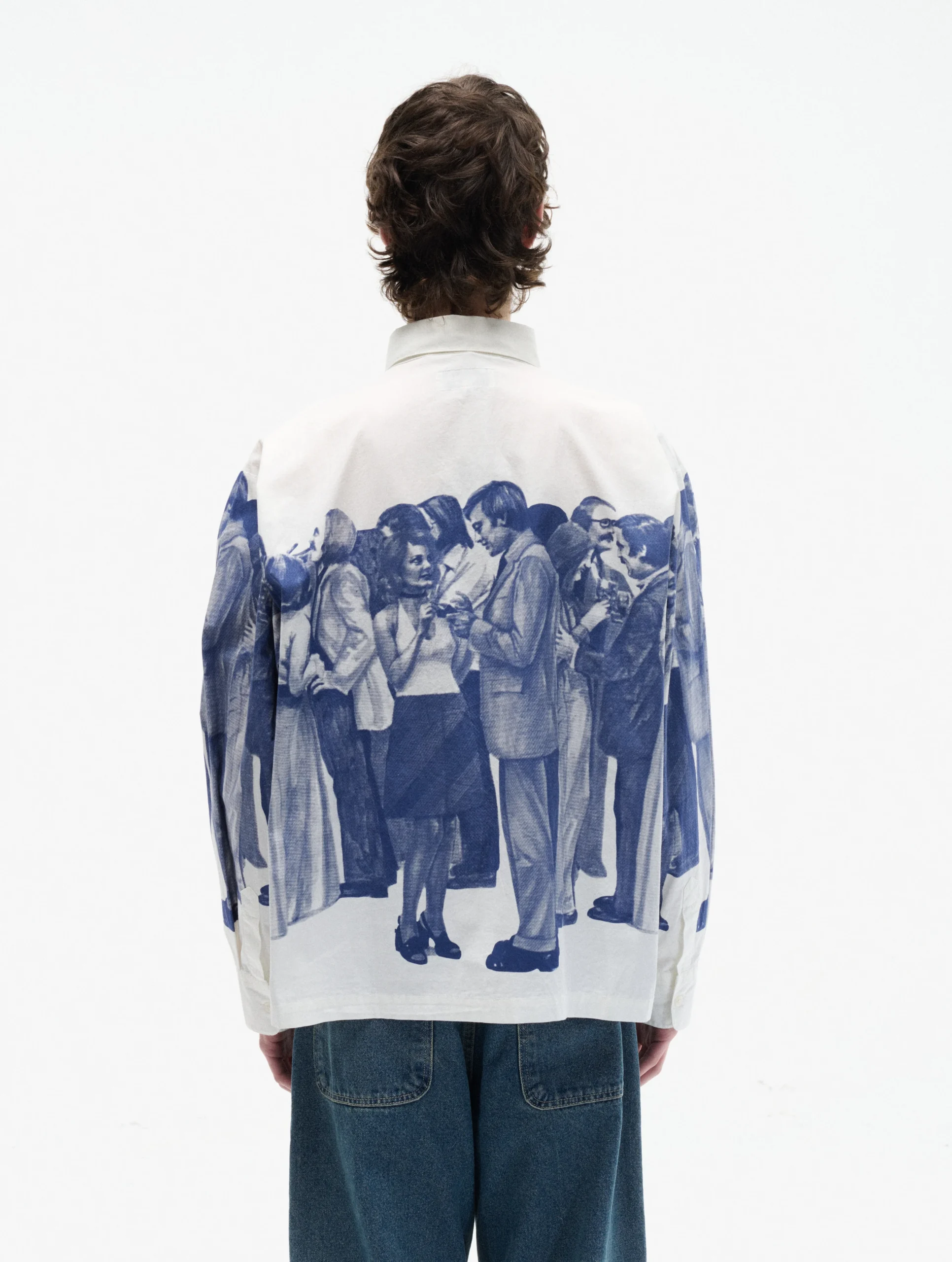 CARNE BOLLENTE SHIRT HOW I MET YOUR FATHER white/ blue – Bild 3