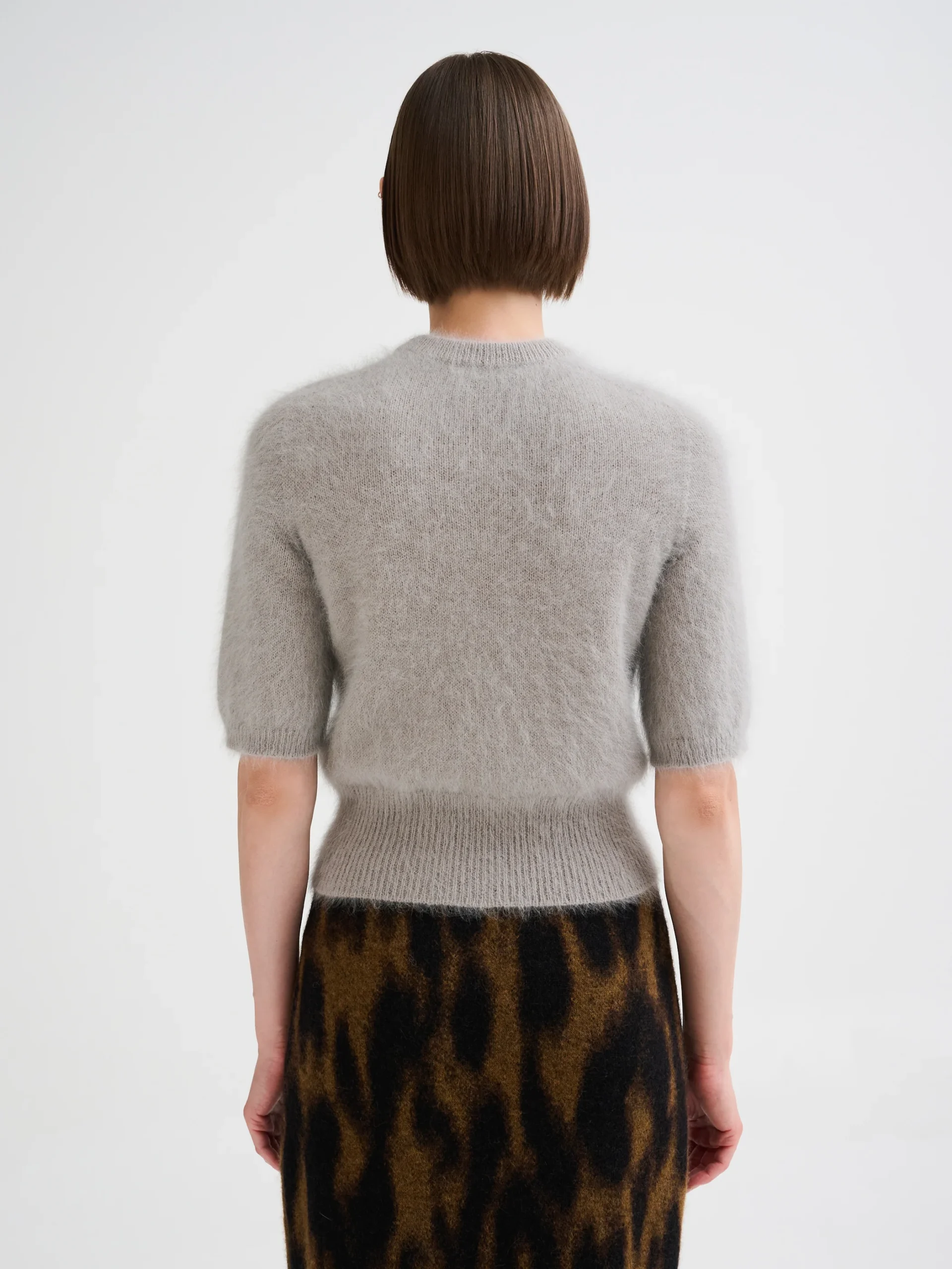 ROBERTO COLLINA KNITTED CARDIGAN taupe – Bild 5