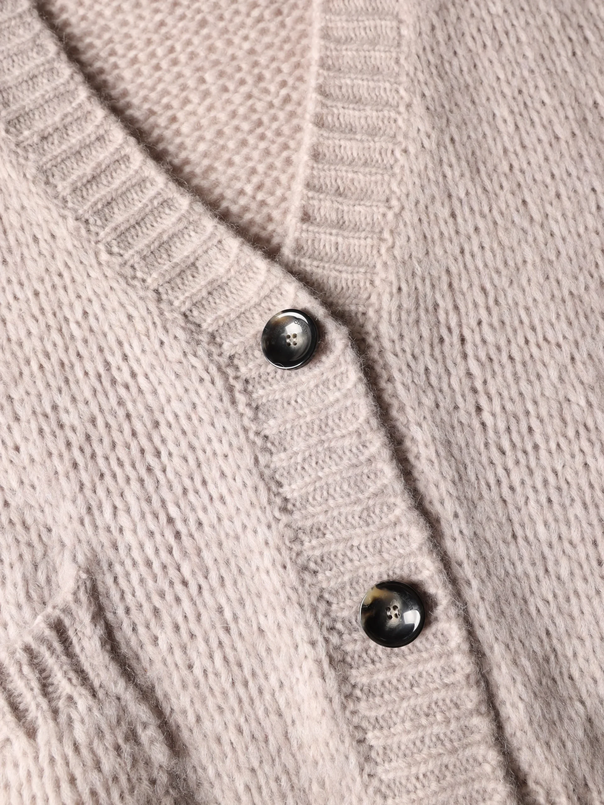 ROBERTO COLLINA KNITTED CARDIGAN stucco – Bild 6