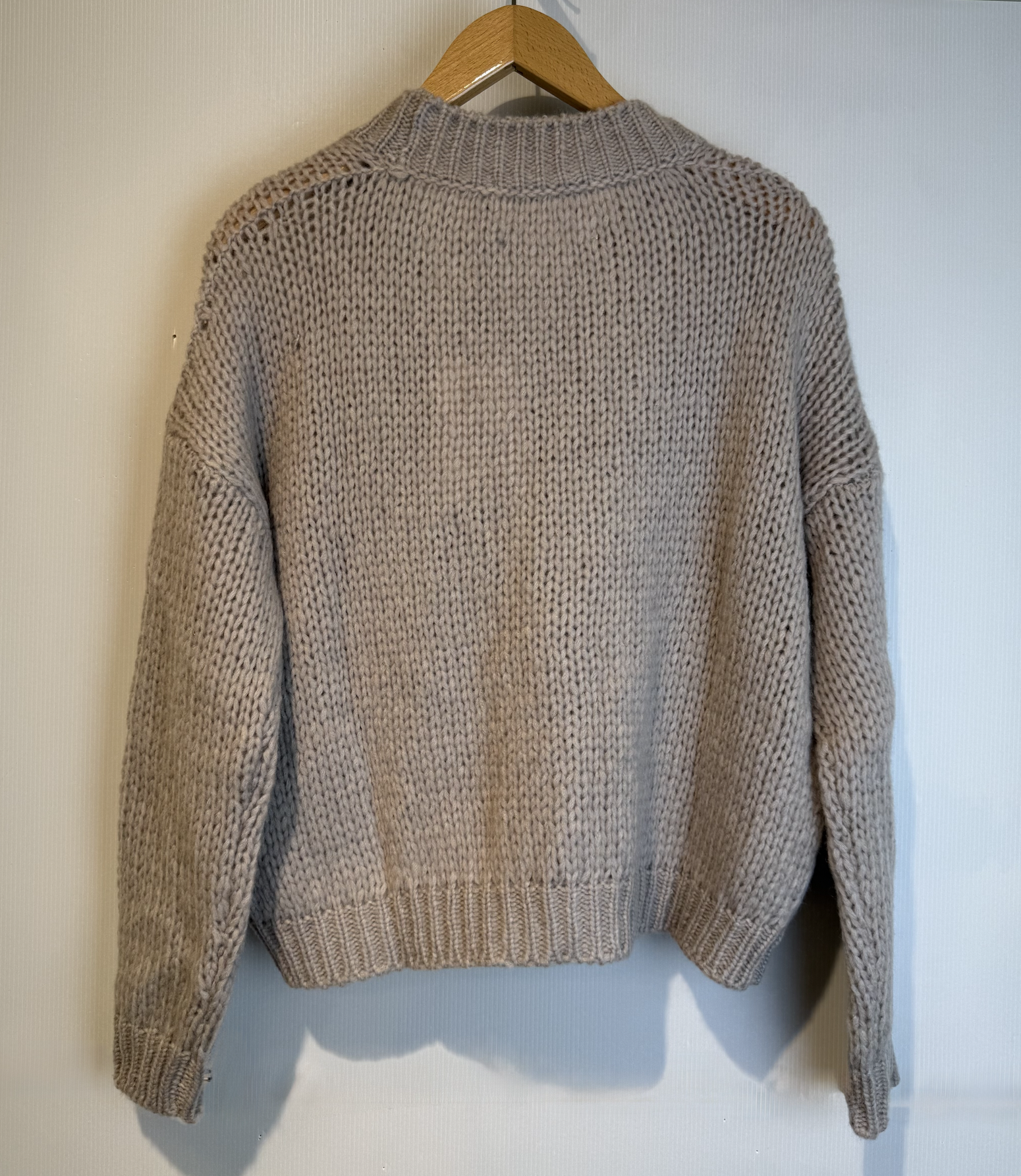 ROBERTO COLLINA KNITTED CARDIGAN stucco – Bild 3