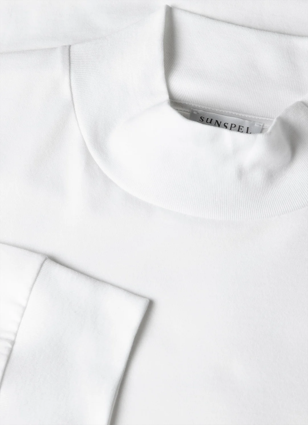 SUNSPEL BRUSHED MOCK NECK LONGSLEEVE white – Bild 3