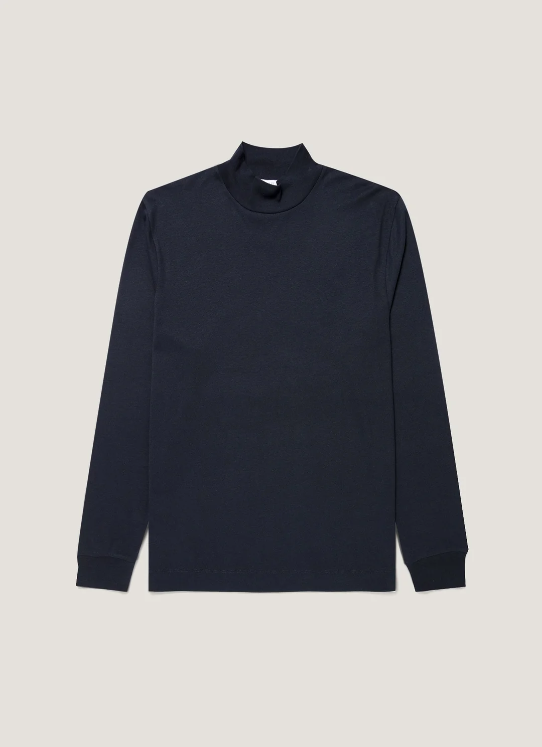 SUNSPEL BRUSHED MOCK NECK LONGSLEEVE midnight navy – Bild 2