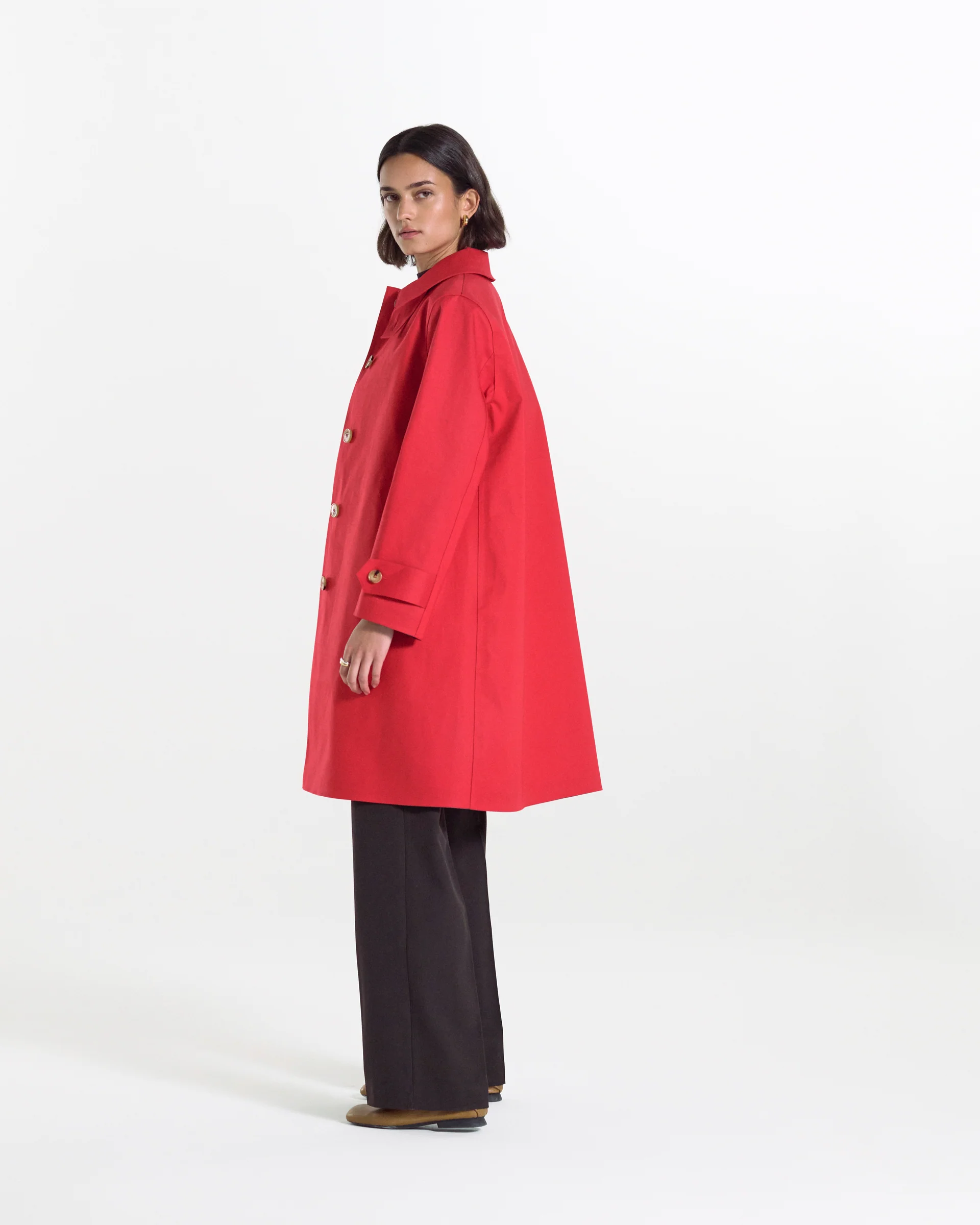 MACKINTOSH BANTON RUBBERISED COAT goji berry – Bild 4