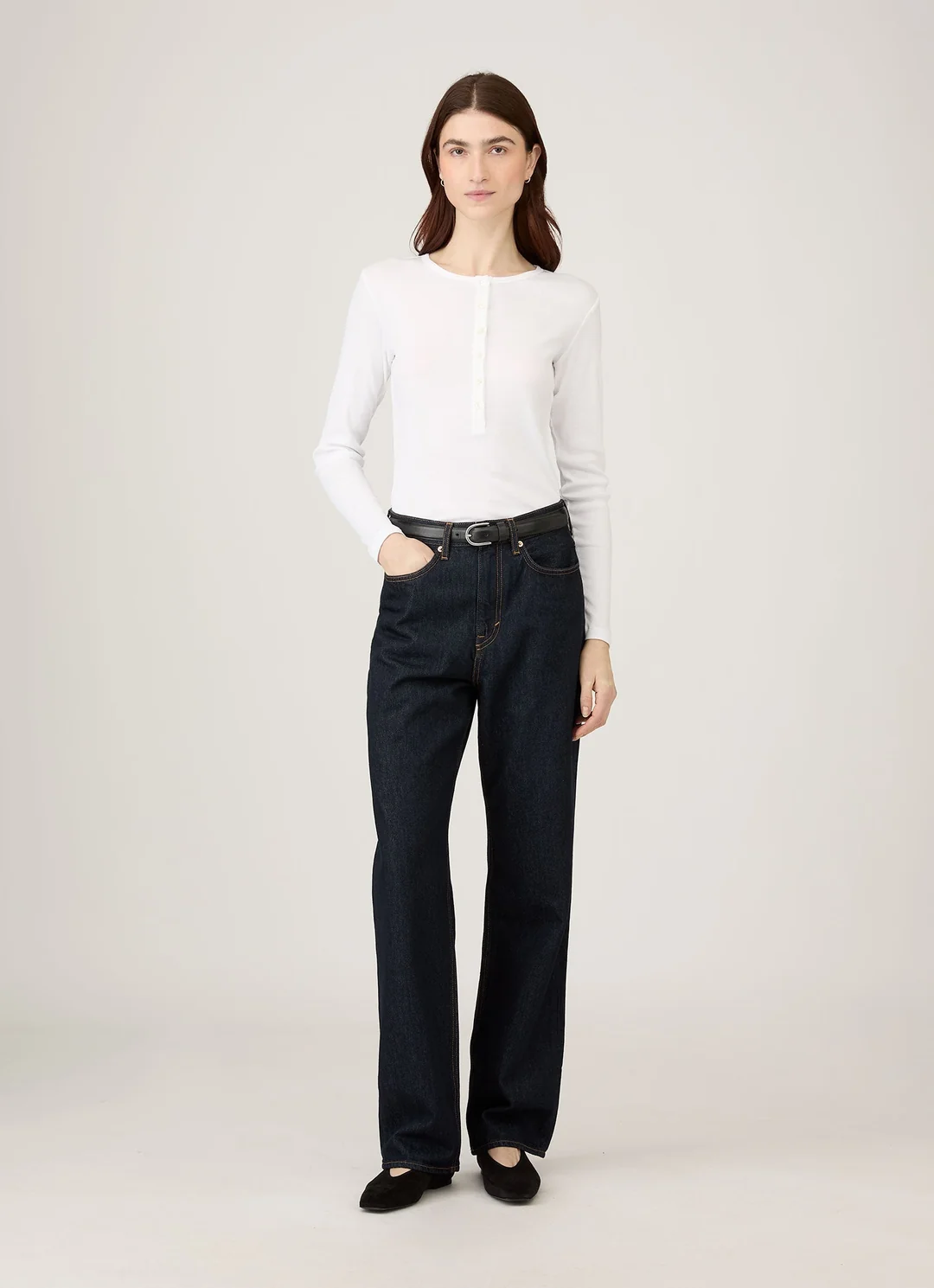 SUNSPEL RIBBED HENLEY white – Bild 2