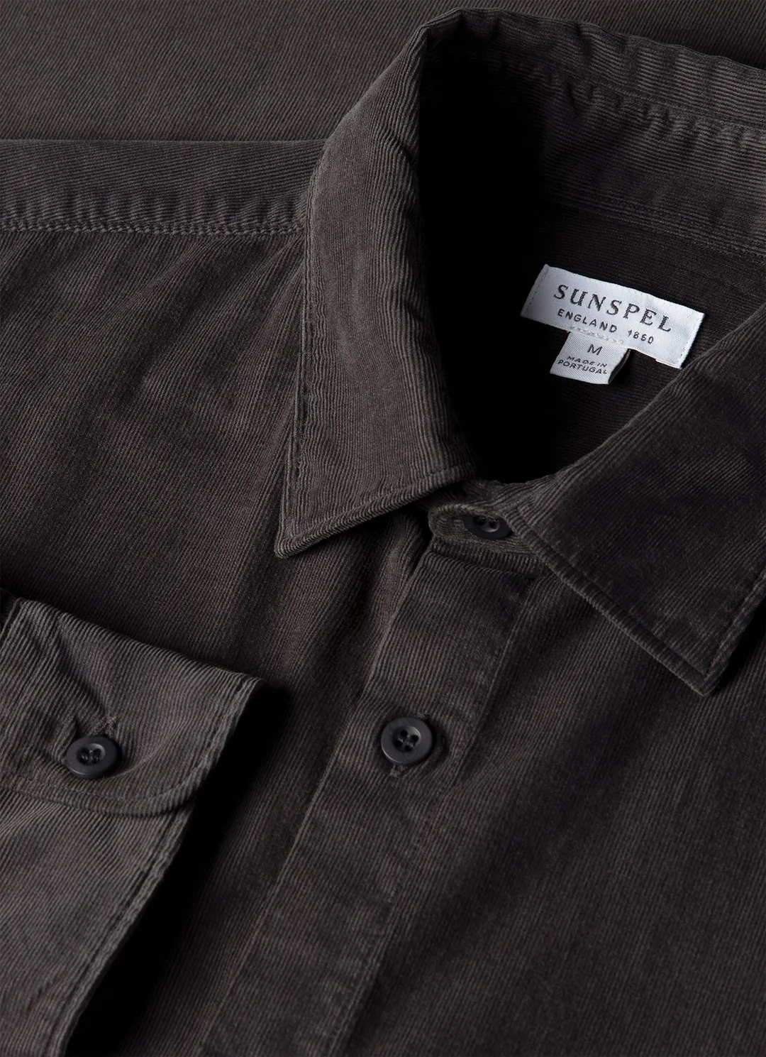 SUNSPEL FINE CORD SHIRT anthracite – Bild 3