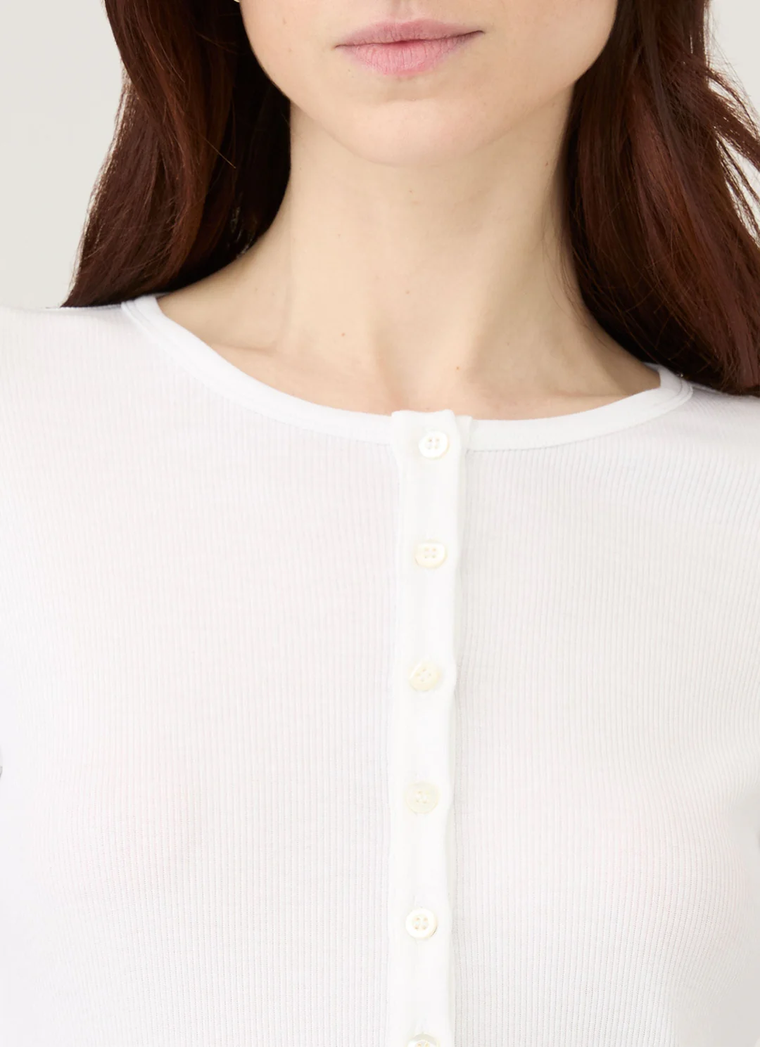 SUNSPEL RIBBED HENLEY white – Bild 4