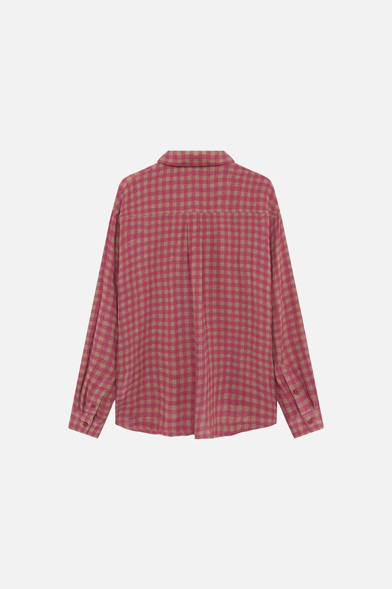 WON HUNDRED MASON CHECK SHIRT granita pink – Bild 6