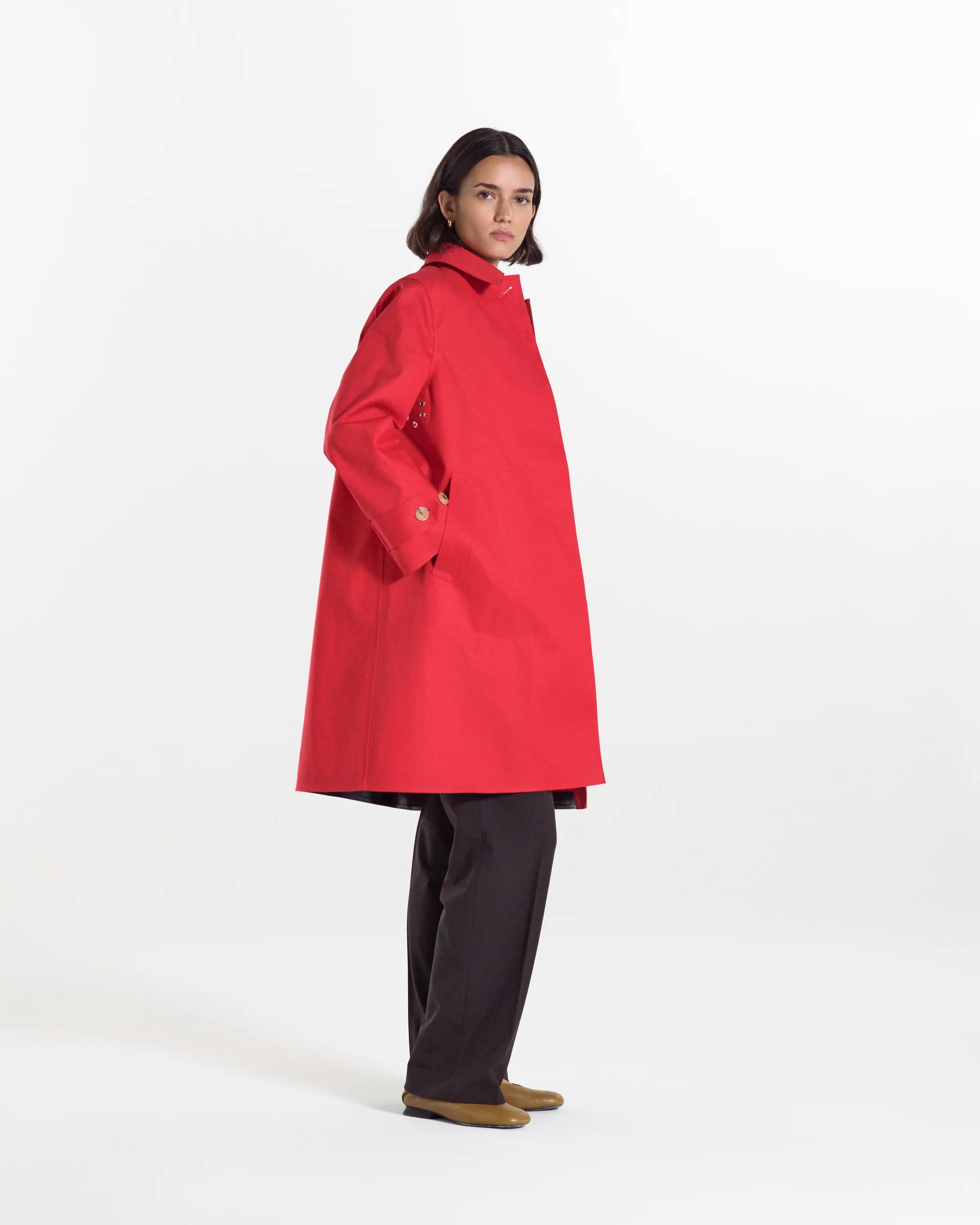 MACKINTOSH BANTON RUBBERISED COAT goji berry – Bild 5
