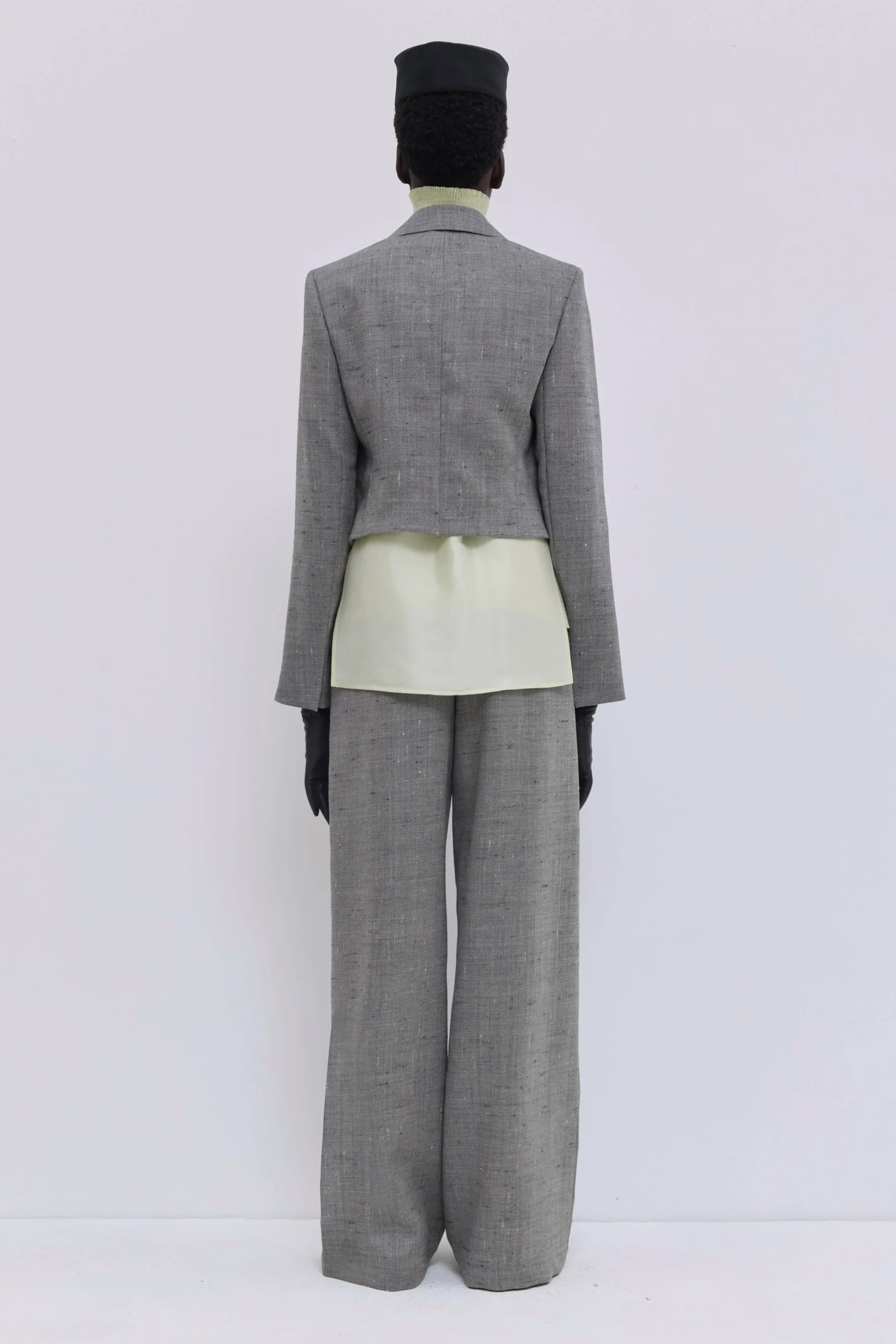 CHRISTIAN WIJNANTS JORDIA CROPPED BLAZER oat chartreux – Bild 2