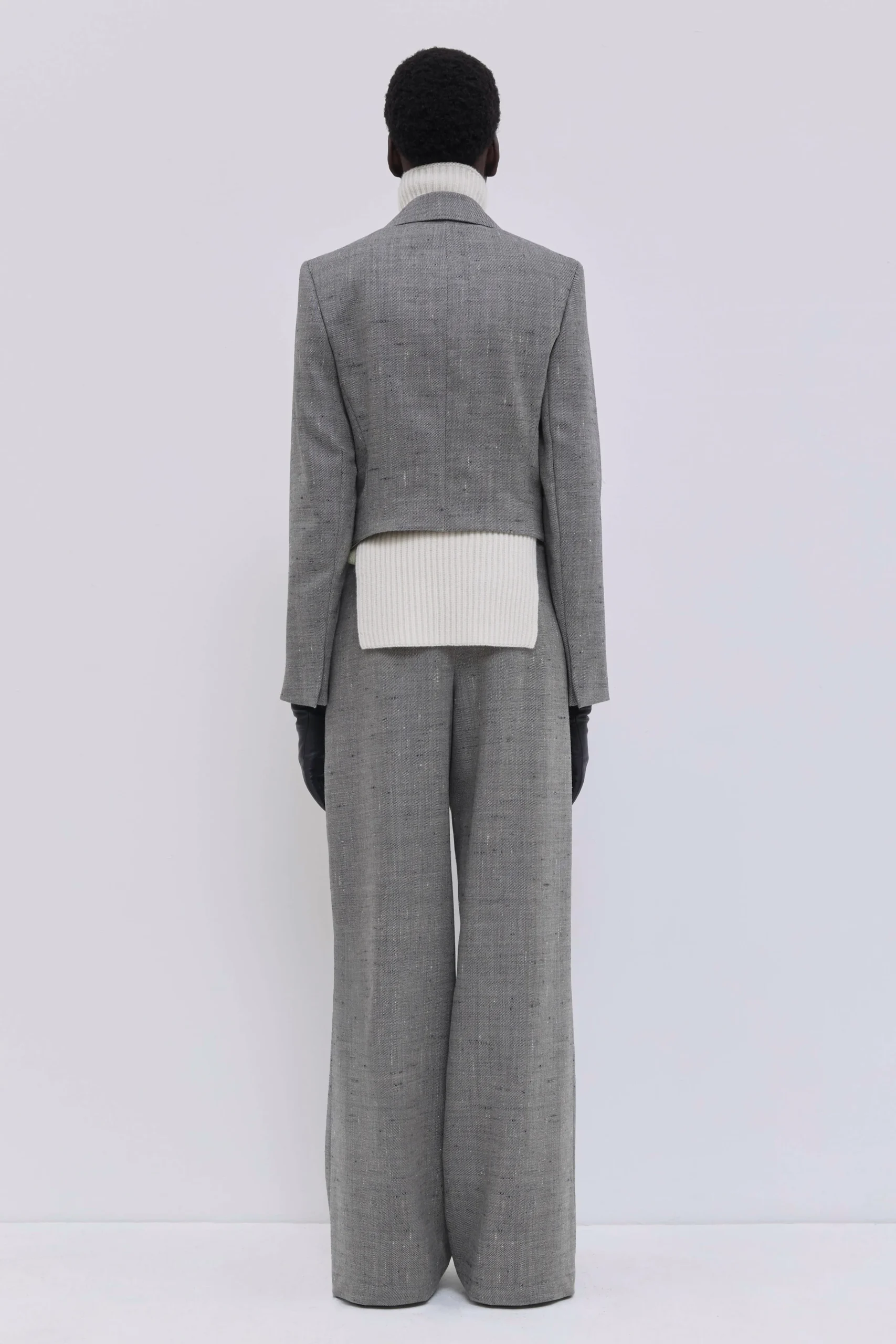 CHRISTIAN WIJNANTS JORDIA CROPPED BLAZER oat chartreux – Bild 4