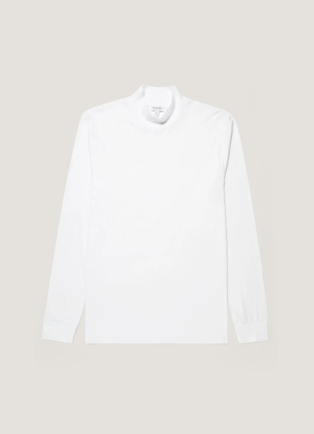 SUNSPEL BRUSHED MOCK NECK LONGSLEEVE white – Bild 2