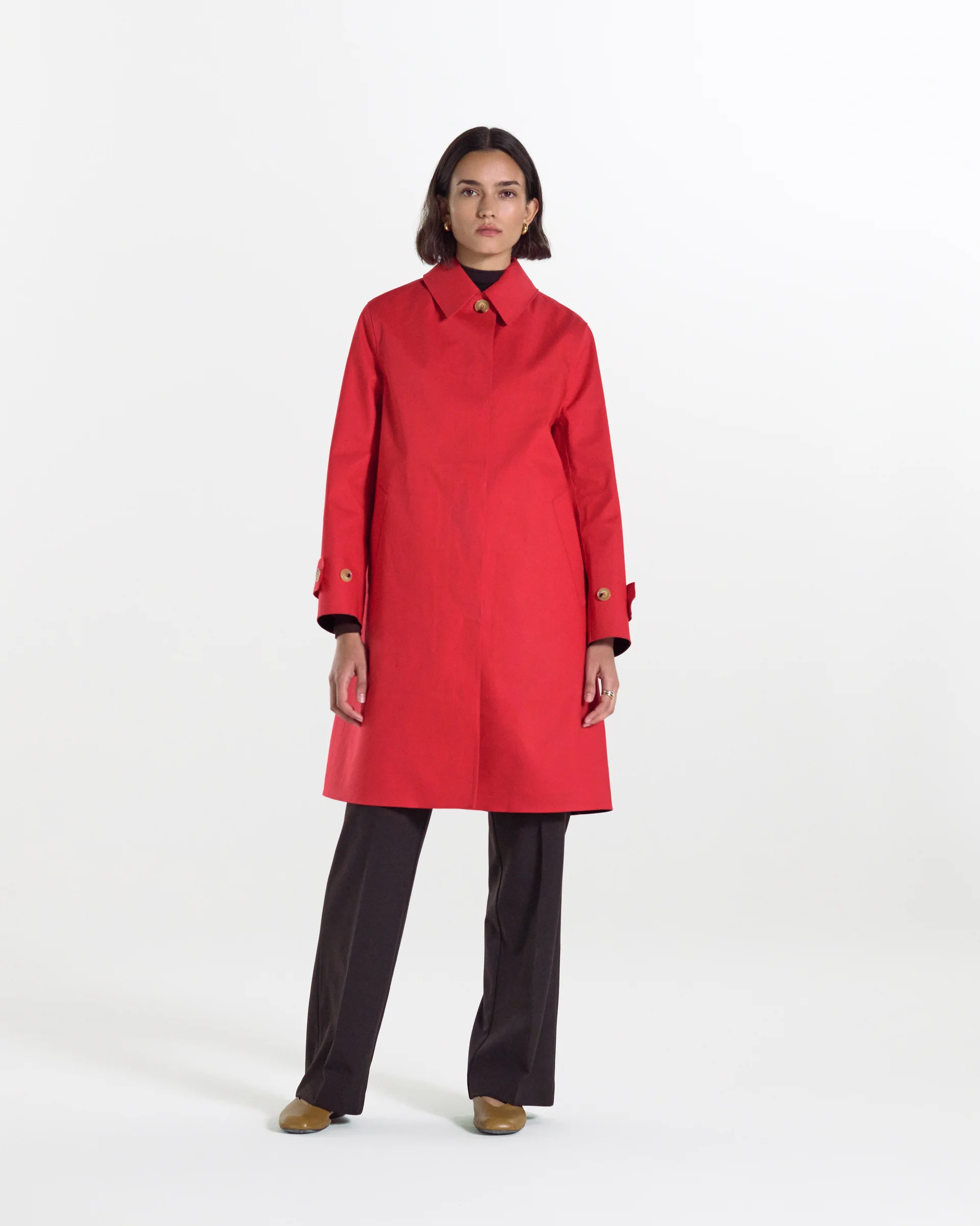 MACKINTOSH BANTON RUBBERISED COAT goji berry – Bild 3