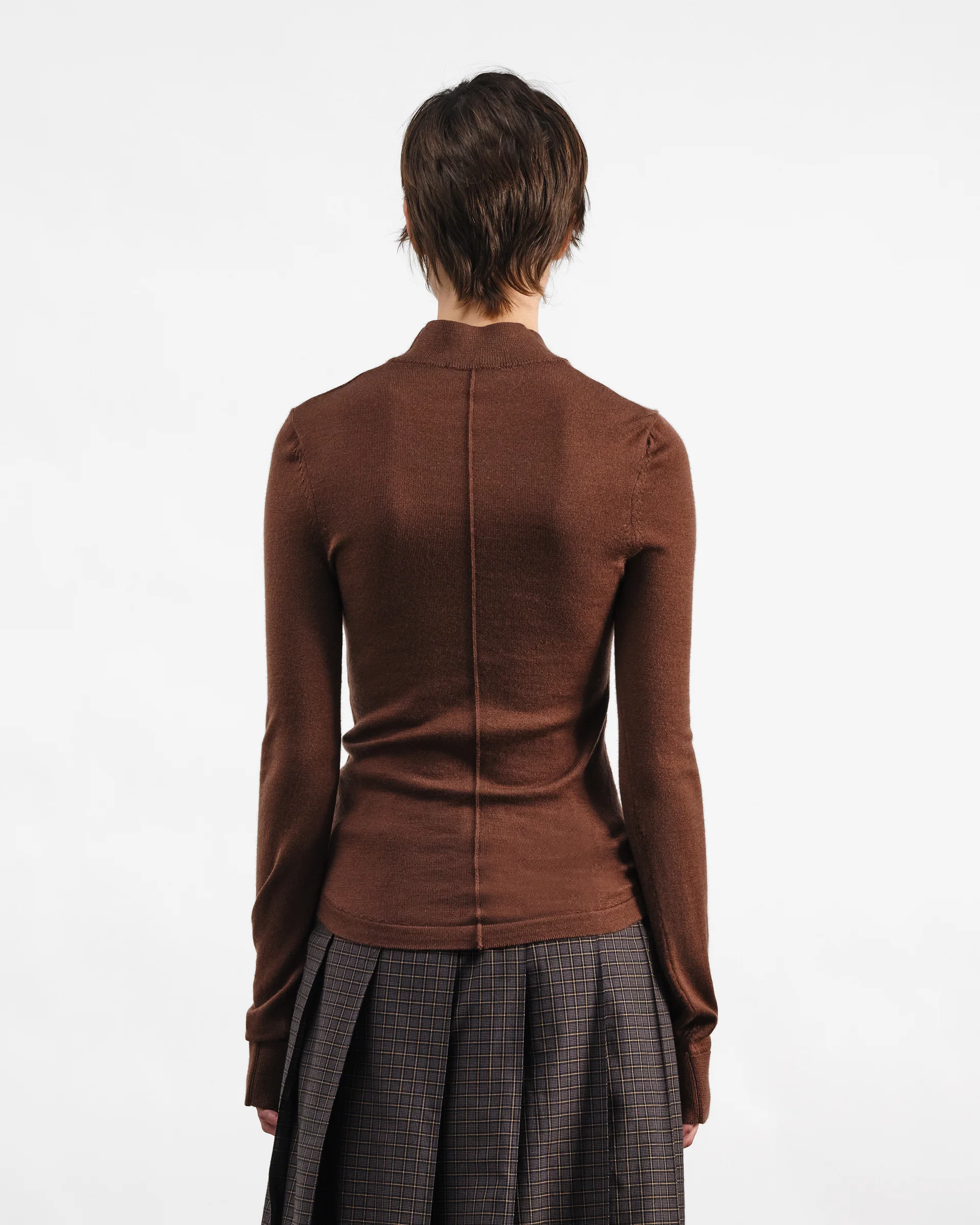 YMC YOU MUST CREATE YOUTH TEE KNIT dark brown - Image 5