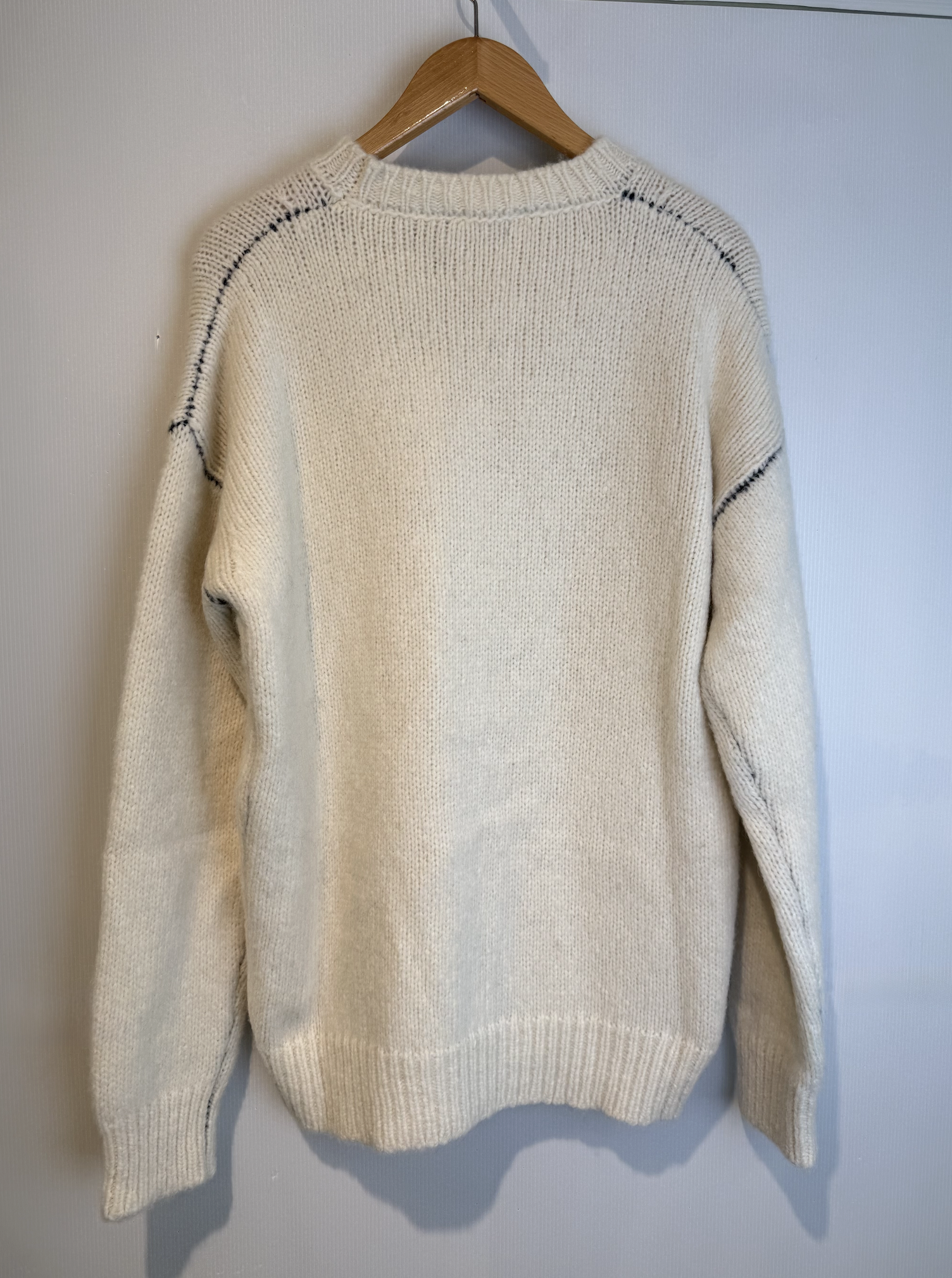 ROBERTO COLLINA KNITTED JUMPER bianco - Image 4