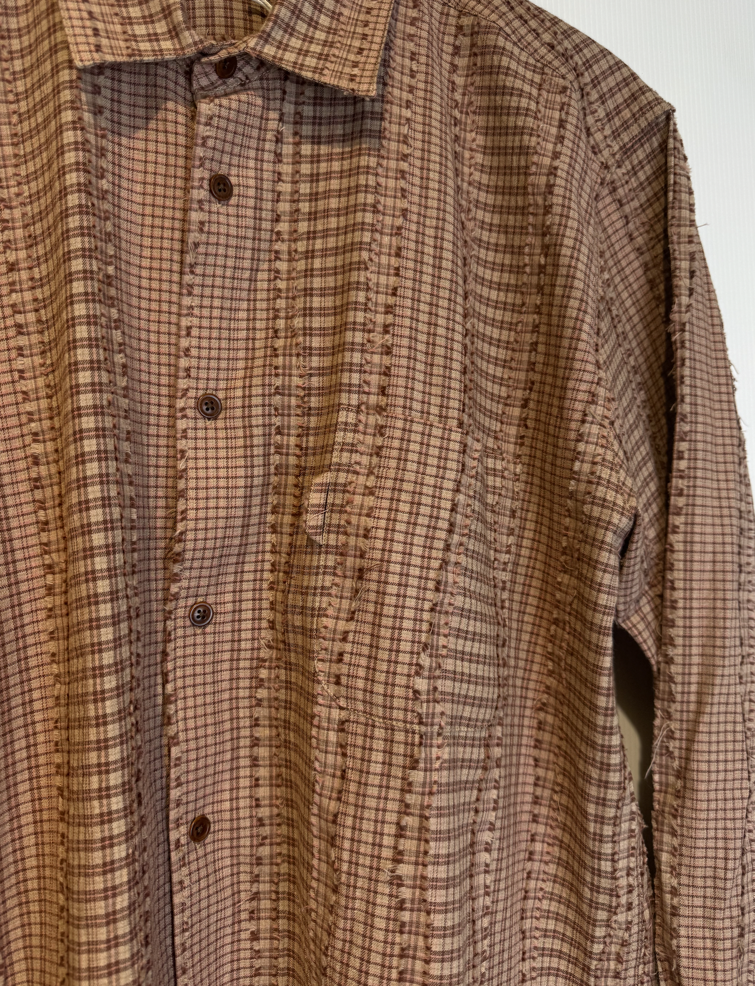 YMC YOU MUST CREATE CURTIS SHIRT brown/ multi - Image 2