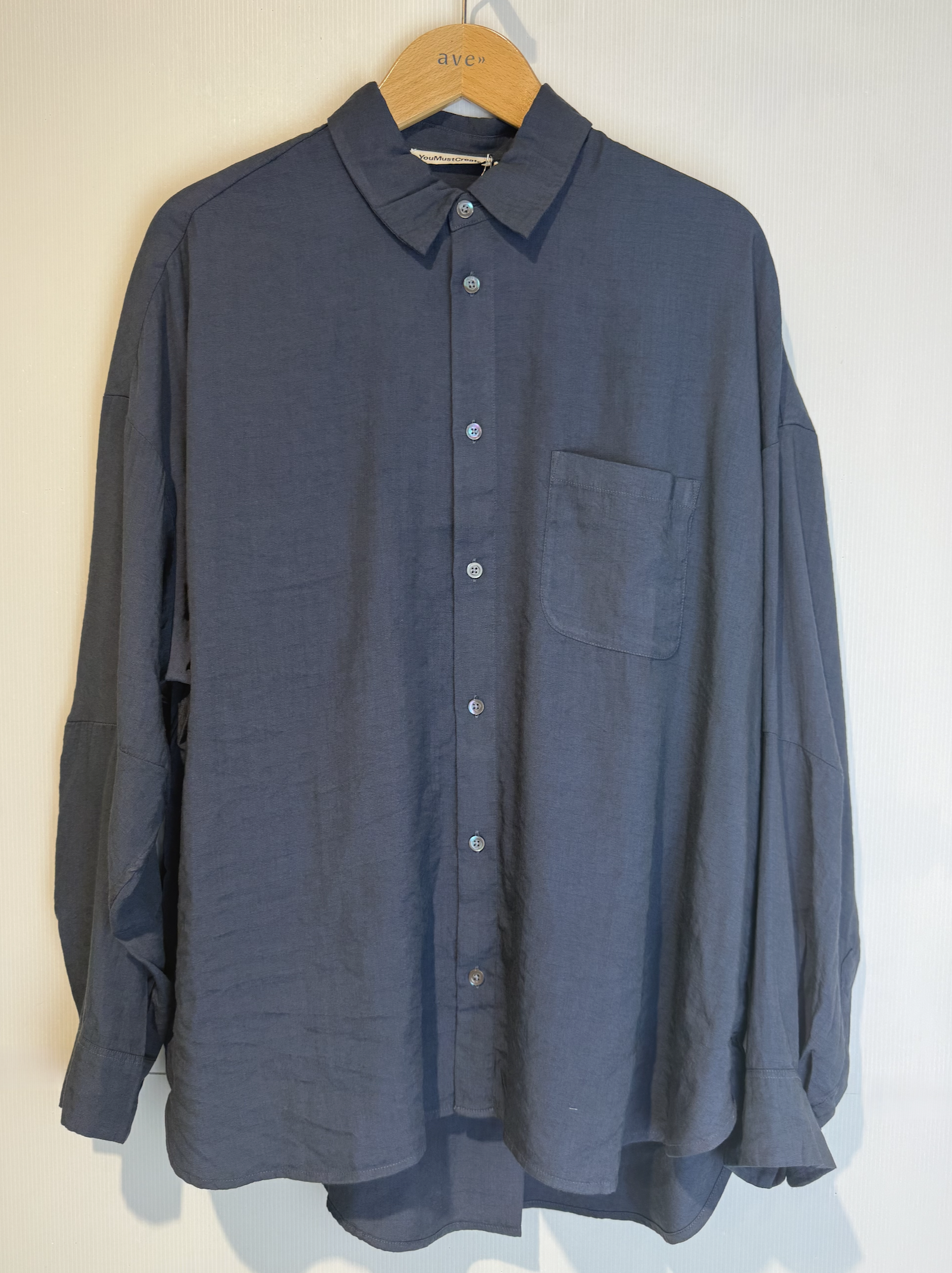 YMC YOU MUST CREATE ANTI SHIRT blue