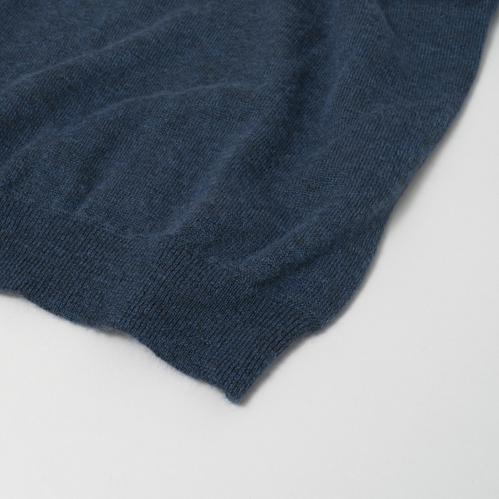 STILL BY HAND WOOL MOHAIR PULLOVER dusty blue – Bild 4