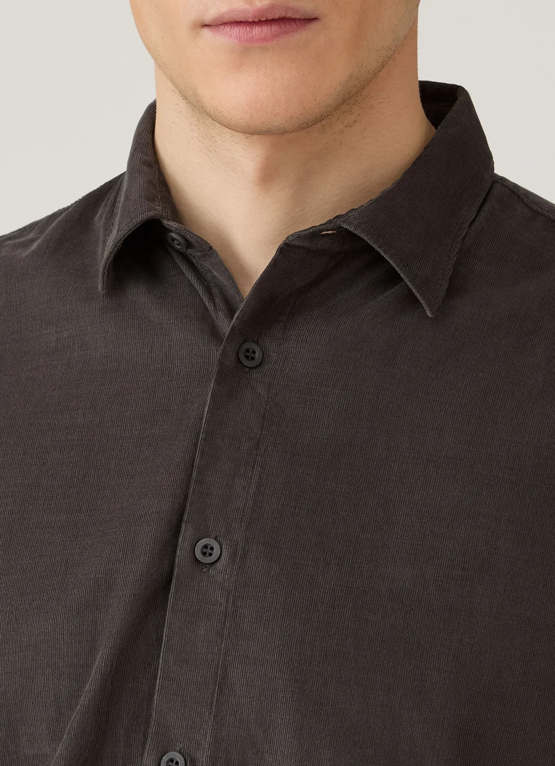 SUNSPEL FINE CORD SHIRT anthracite – Bild 5