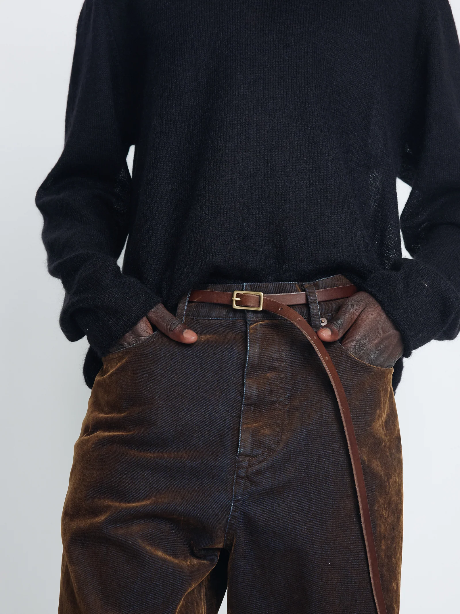 TONYWACK KID MOHAIR RAW KNIT black – Bild 8